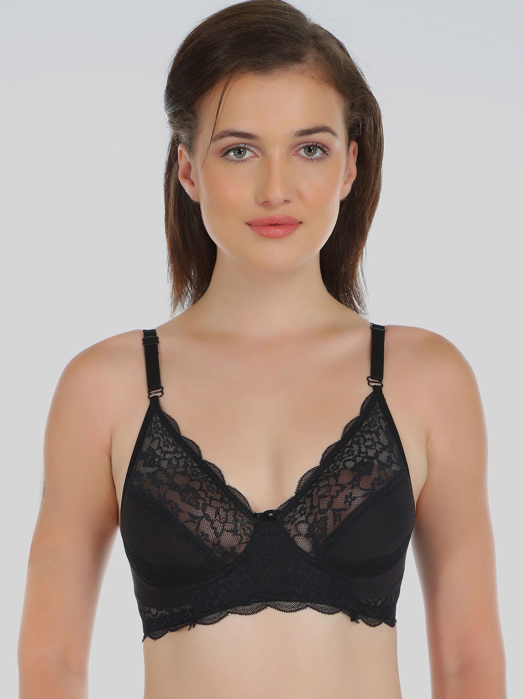

DressBerry Women Medium Coverage Non-Wired and Non Padded Bra, Black