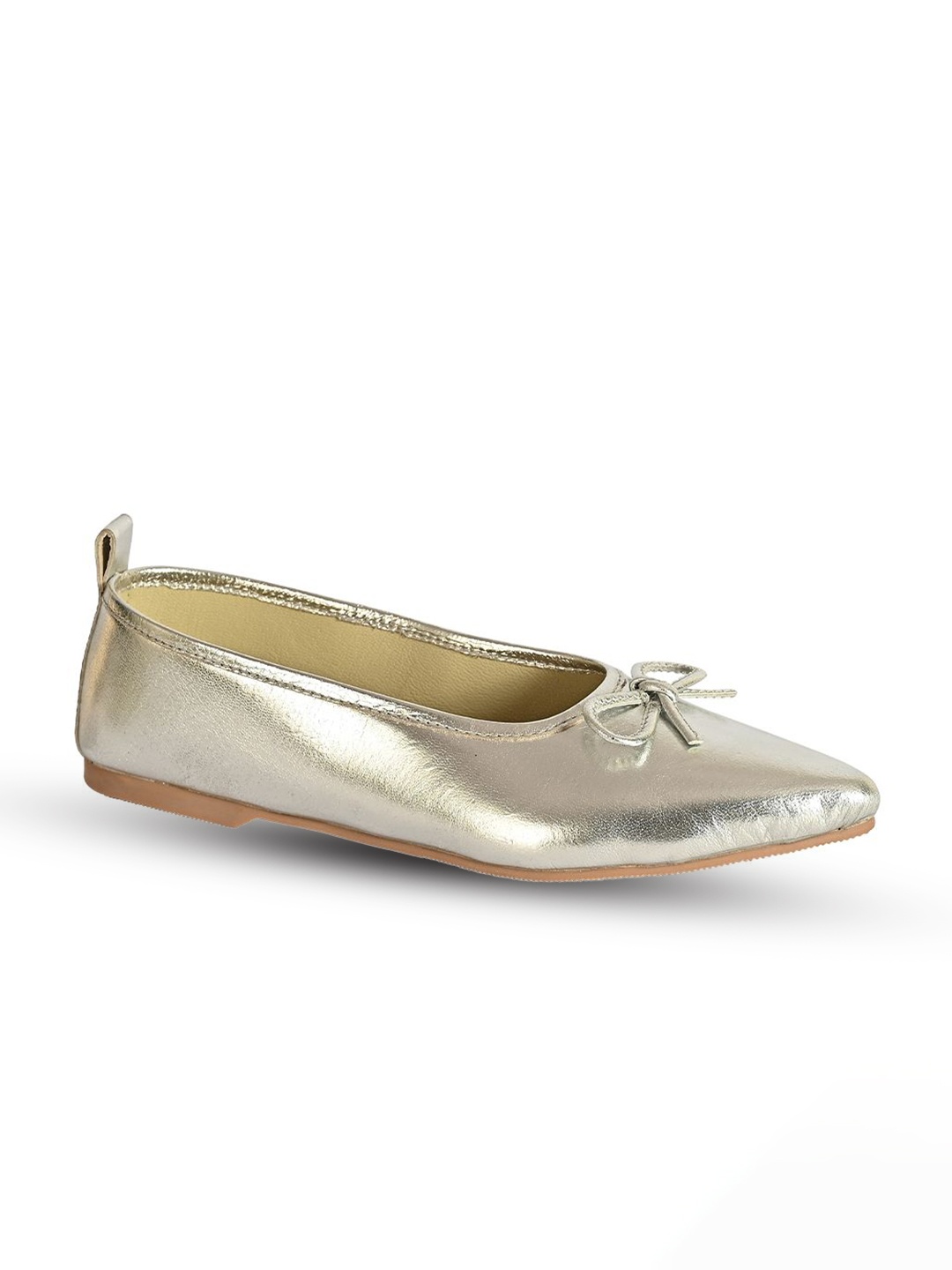 

Eske Women Embellished Open Toe Flats, Silver