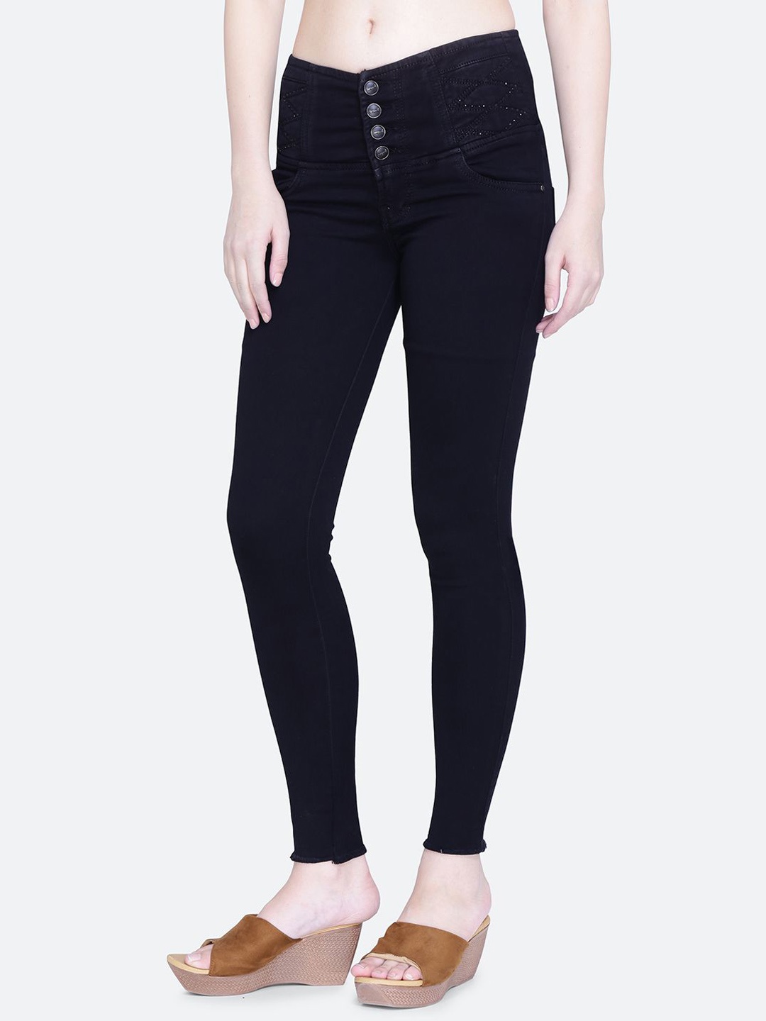 

FCK-3 Women Hottie High-Rise Jeans, Black