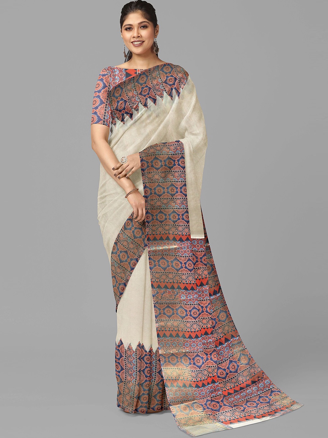 

The Chennai Silks Banarasi Saree, Cream