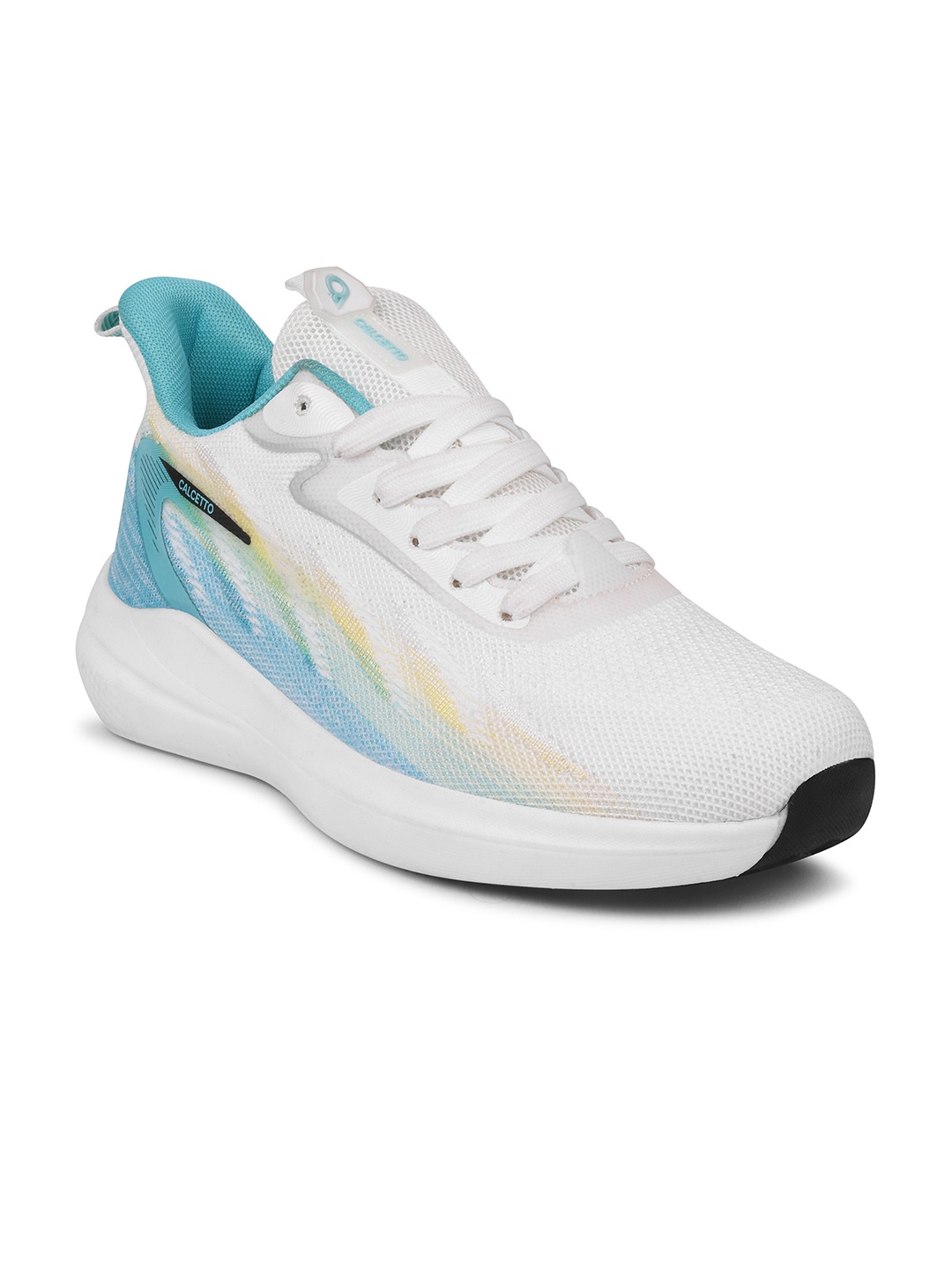 

Calcetto Men Mesh Running Non-Marking Shoes, White