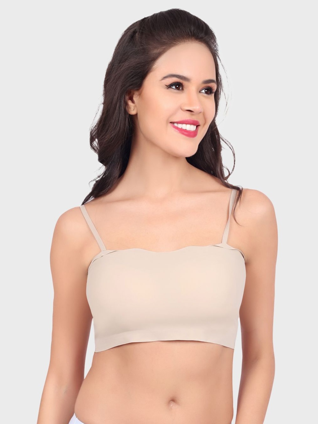 

Luella Women Full Coverage Bandeau Bra, Nude
