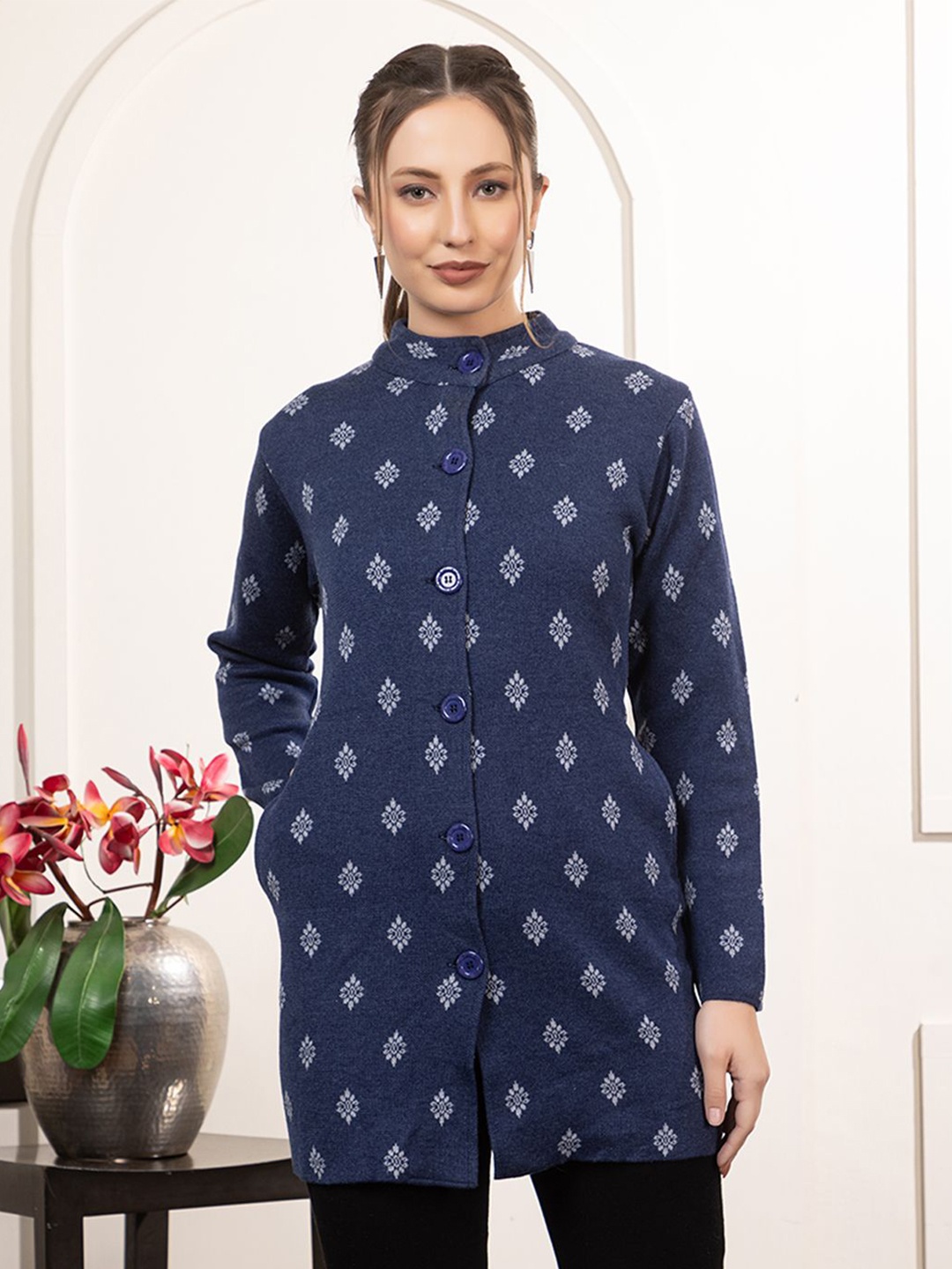 

Anouk Women Ethnic Motifs Printed Cardigan, Blue