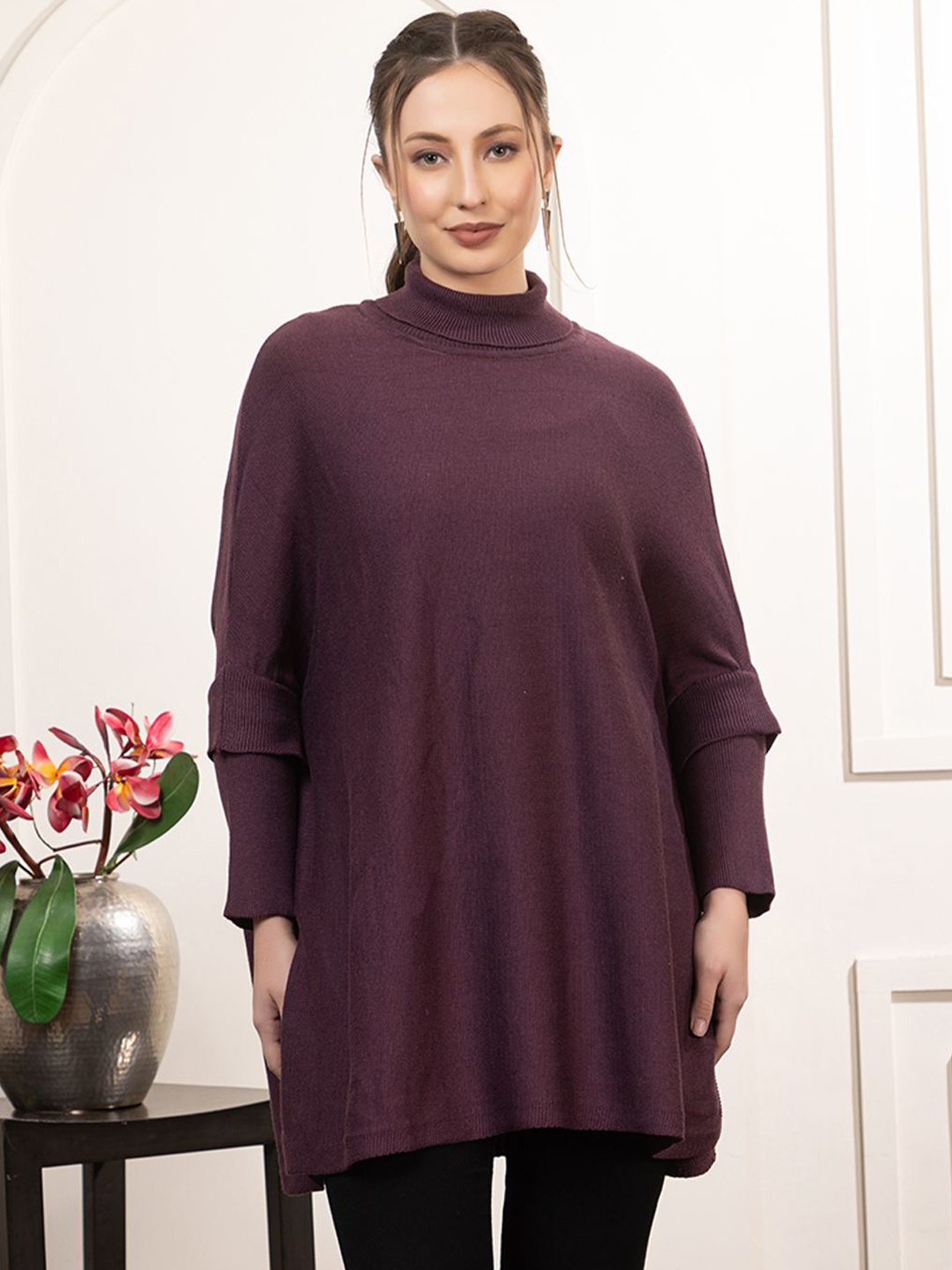 

Anouk Longline Lapel Shrug, Violet