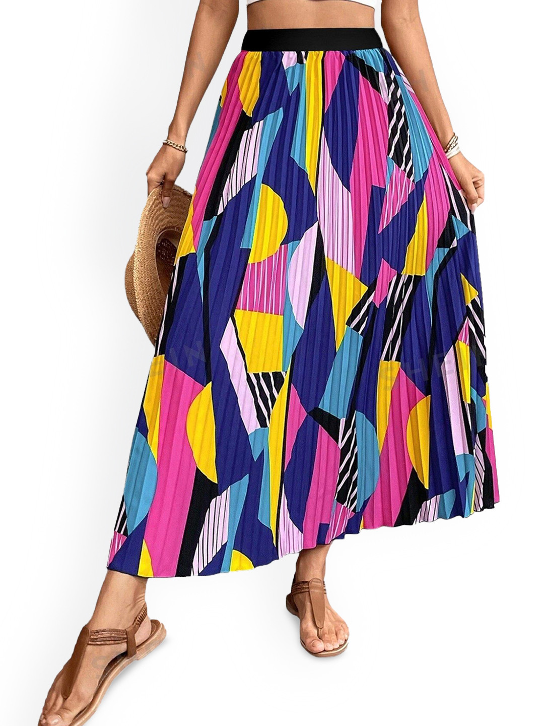

Krunal Raiyani Women Graphic Printed Flared Maxi Skirt, Black