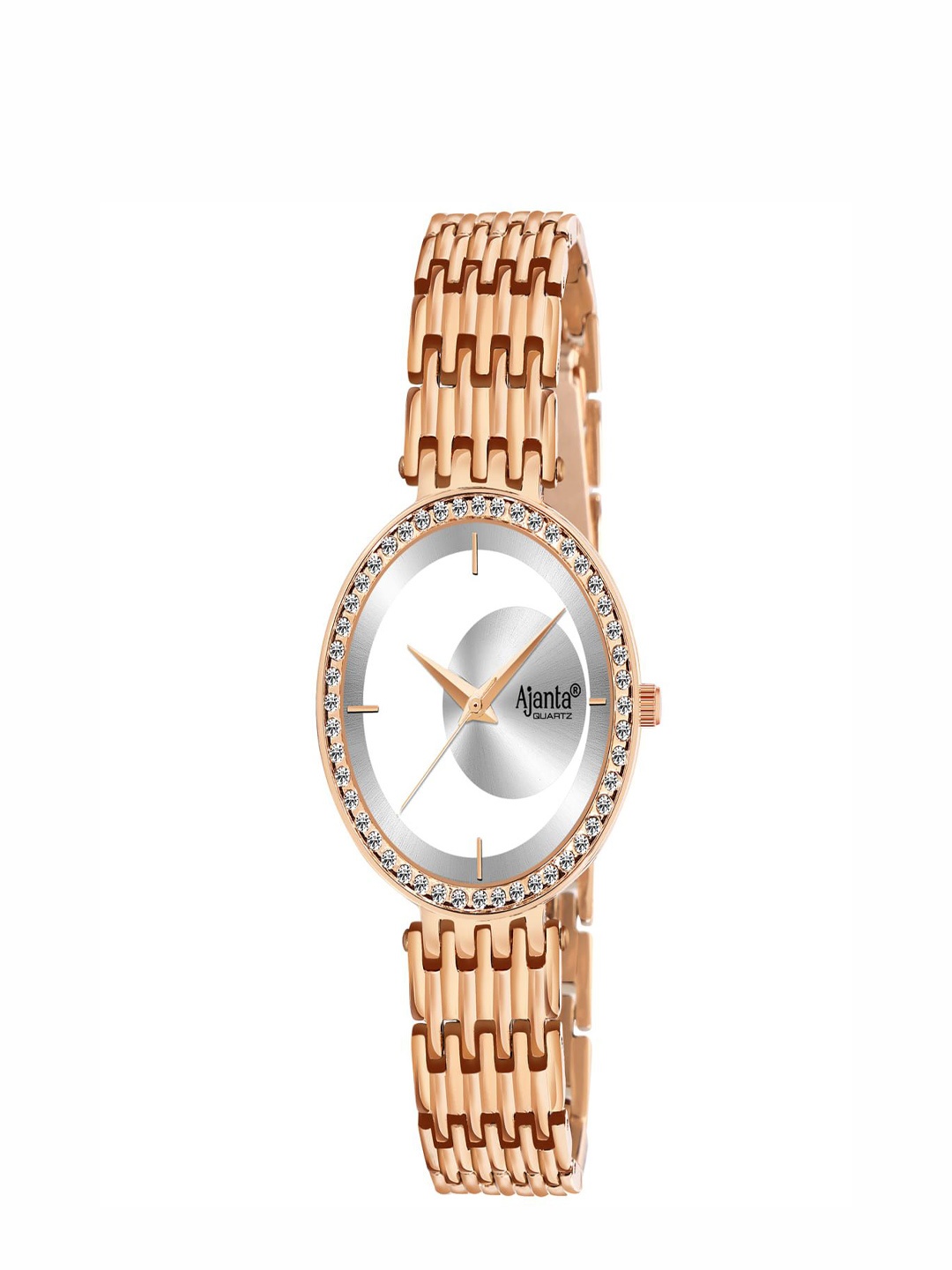 

Ajanta Quartz Women Dial & Stainless Steel Straps Analogue Watch AWC125ESL 2, Rose gold