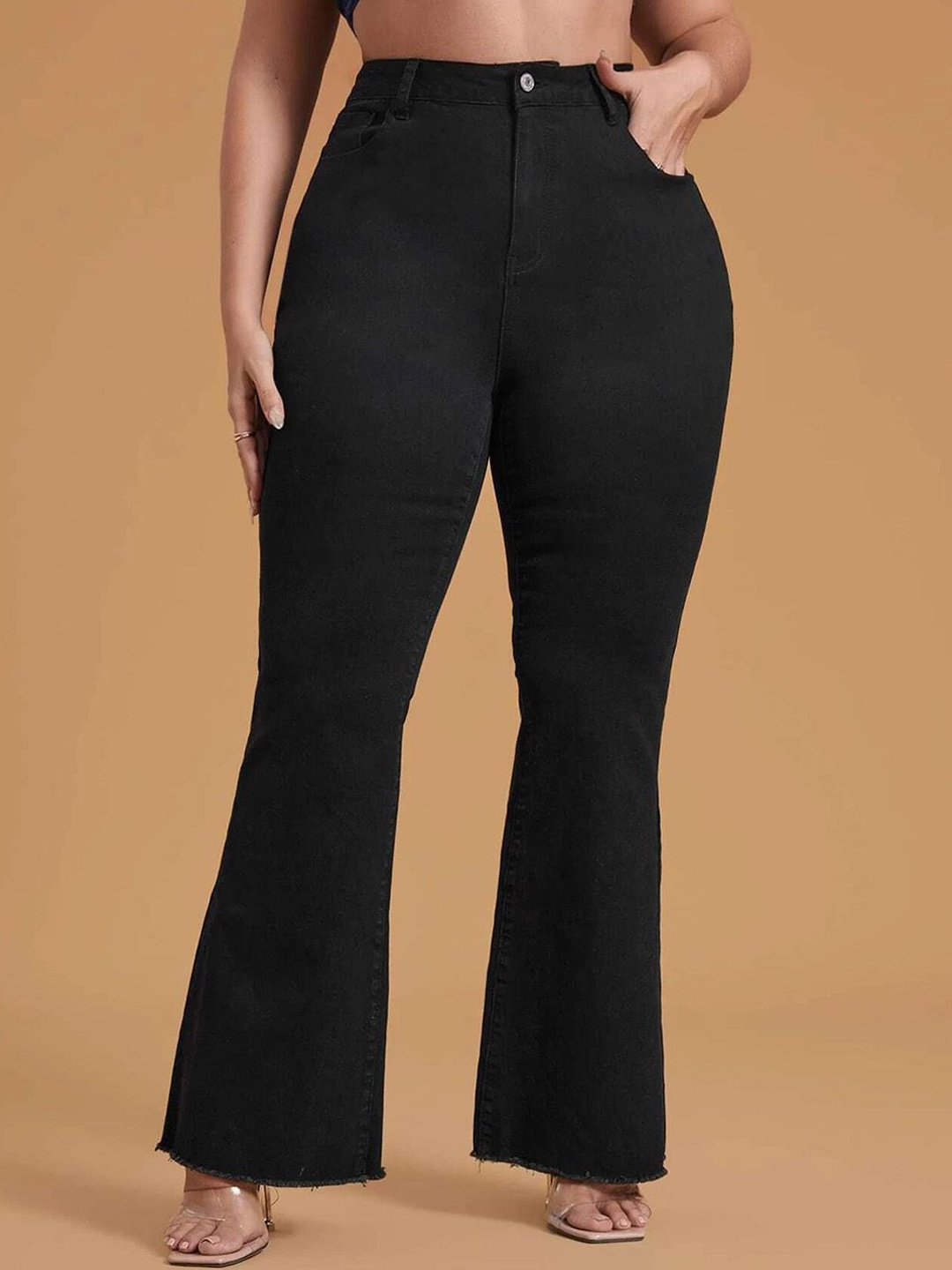 

Stylecast X Kotty Women Bootcut Stretchable Jeans, Black