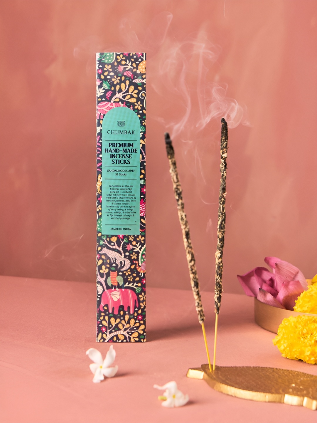 

Chumbak Blue 35 Pieces Sandalwood Mint Incense Sticks