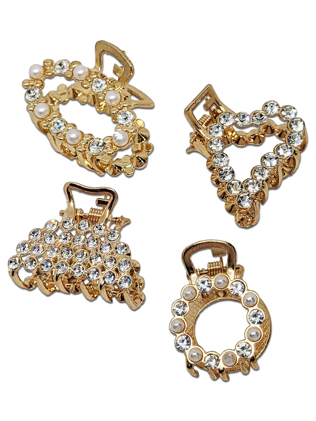 

Comet Busters Women Set of 4 Claw Clip, Gold