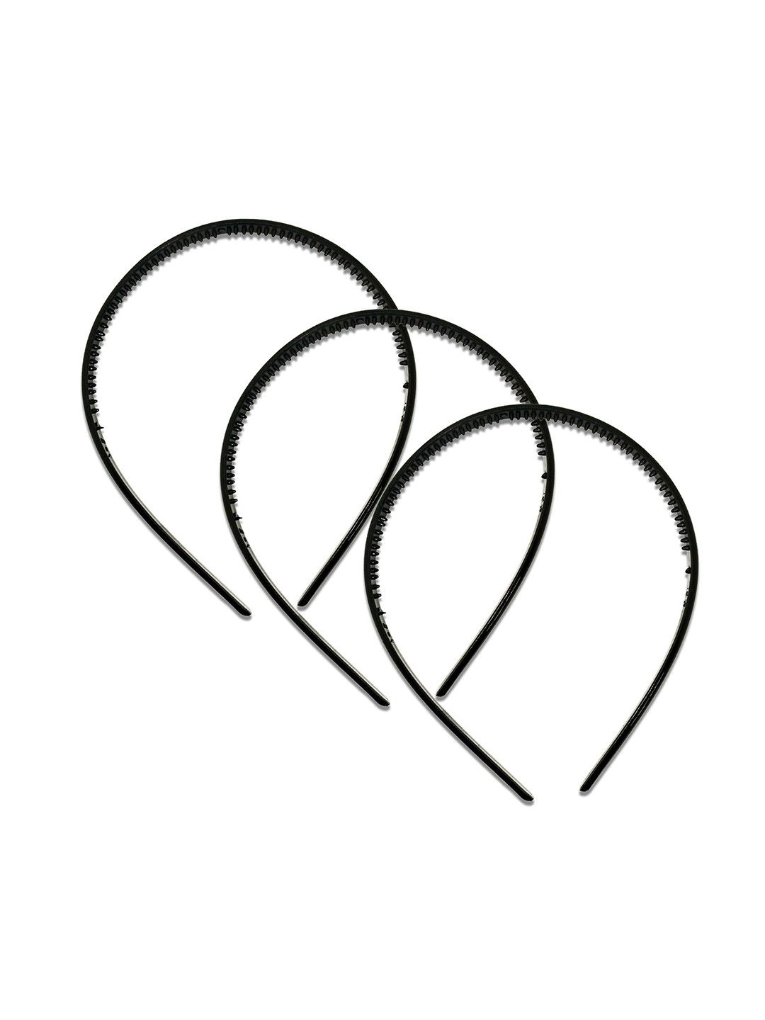 

Comet Busters Women Pack of 3 Hairband, Black