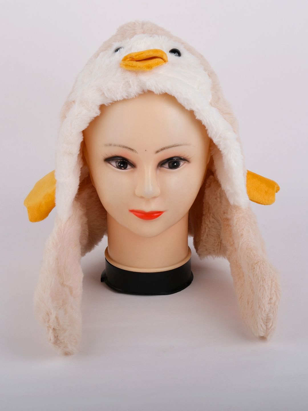 

DukieKooky Kids Woollen Winter Beanie, Cream