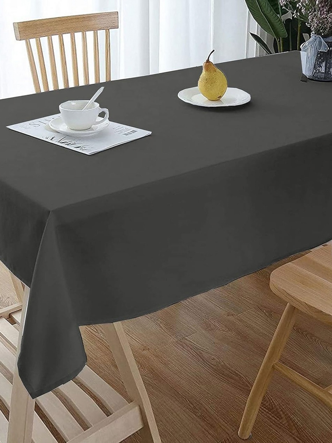 

Lushomes Grey Pure Cotton 6-Seater Table Cover