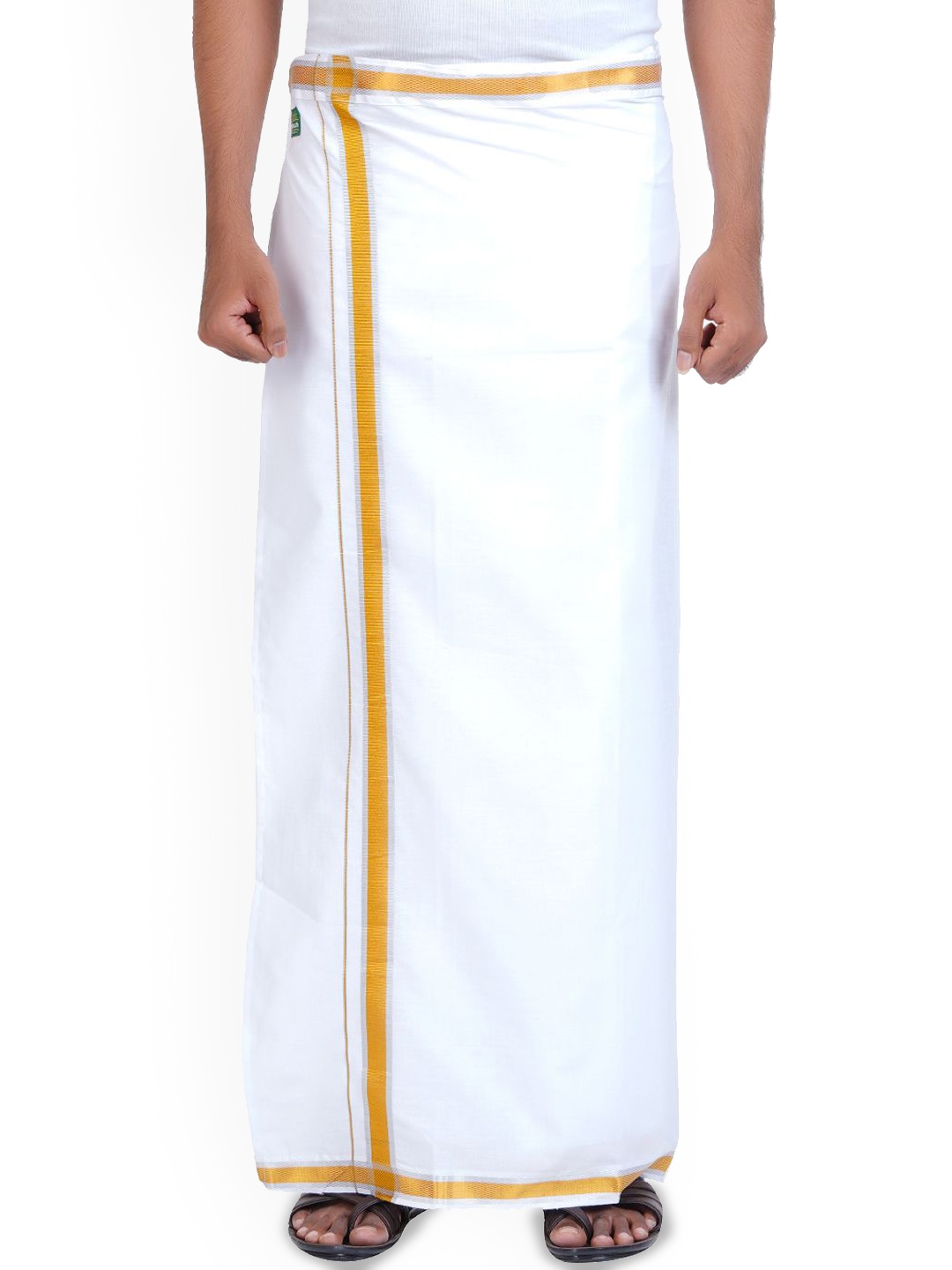 

Ethazh Men Cotton Dhotis, White