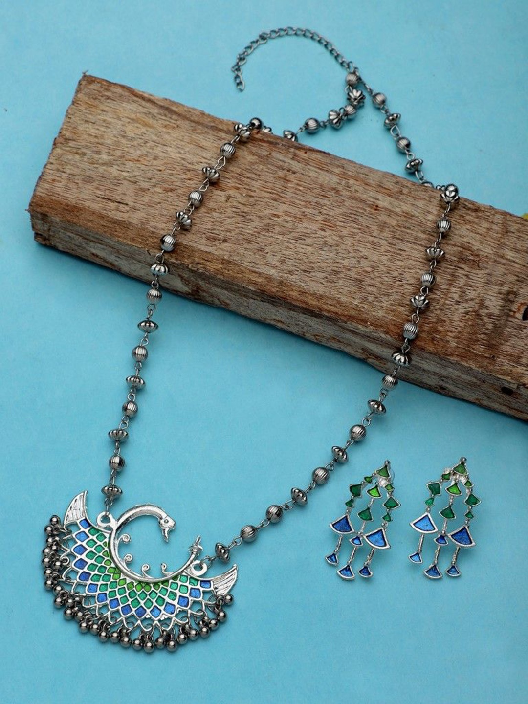 

CARDINAL Silver Oxidised Jewellery Set