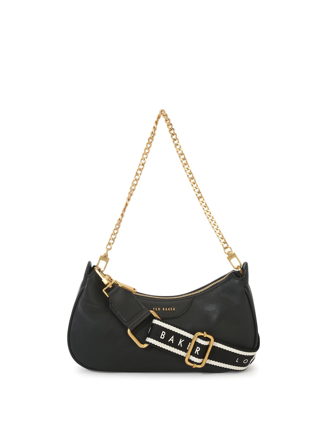 

Ted Baker Women Solid Half Moon Shoulder Bag, Black