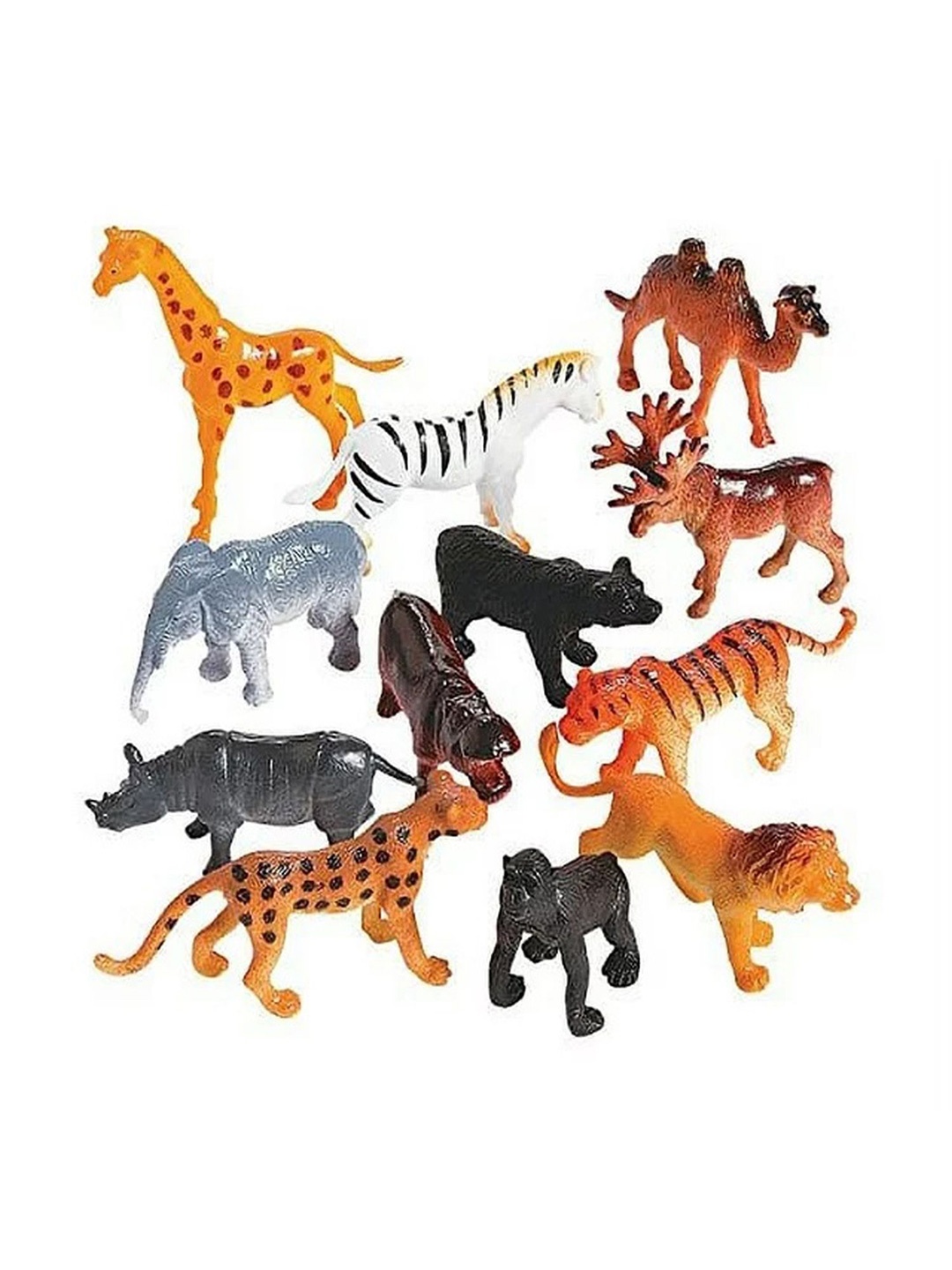 

MUREN Non-Allergic Puzzles Plastic Animals Figure Activity Toys and Games, Brown