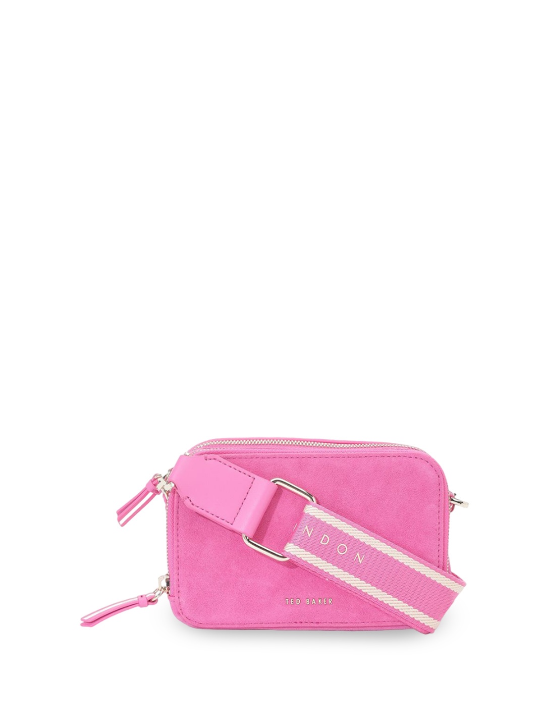 

Ted Baker Women Textured Solid Structured Sling Bag, Pink