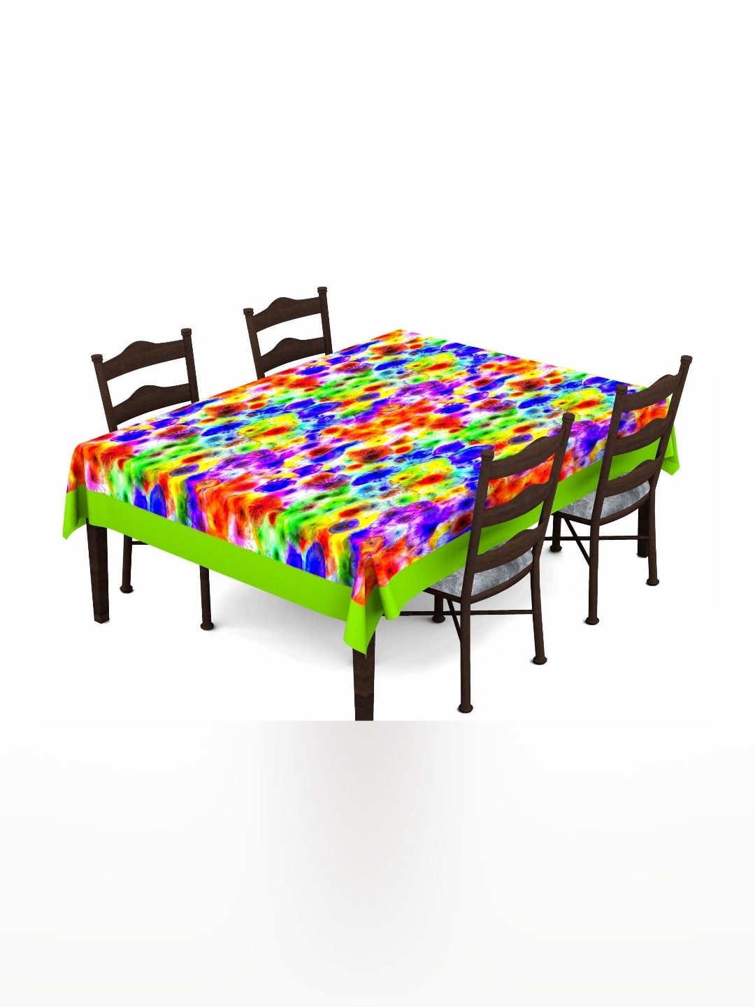 

Lushomes Green Printed 4-Seater Table Cover