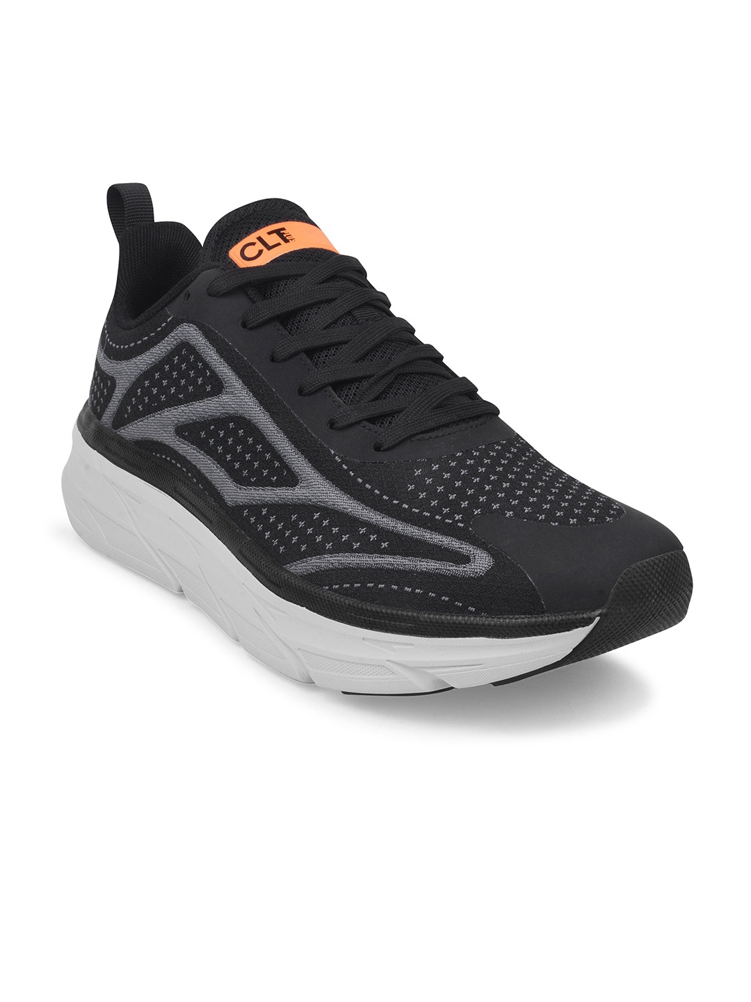 

Calcetto Men Mesh Running Non-Marking Shoes, Black