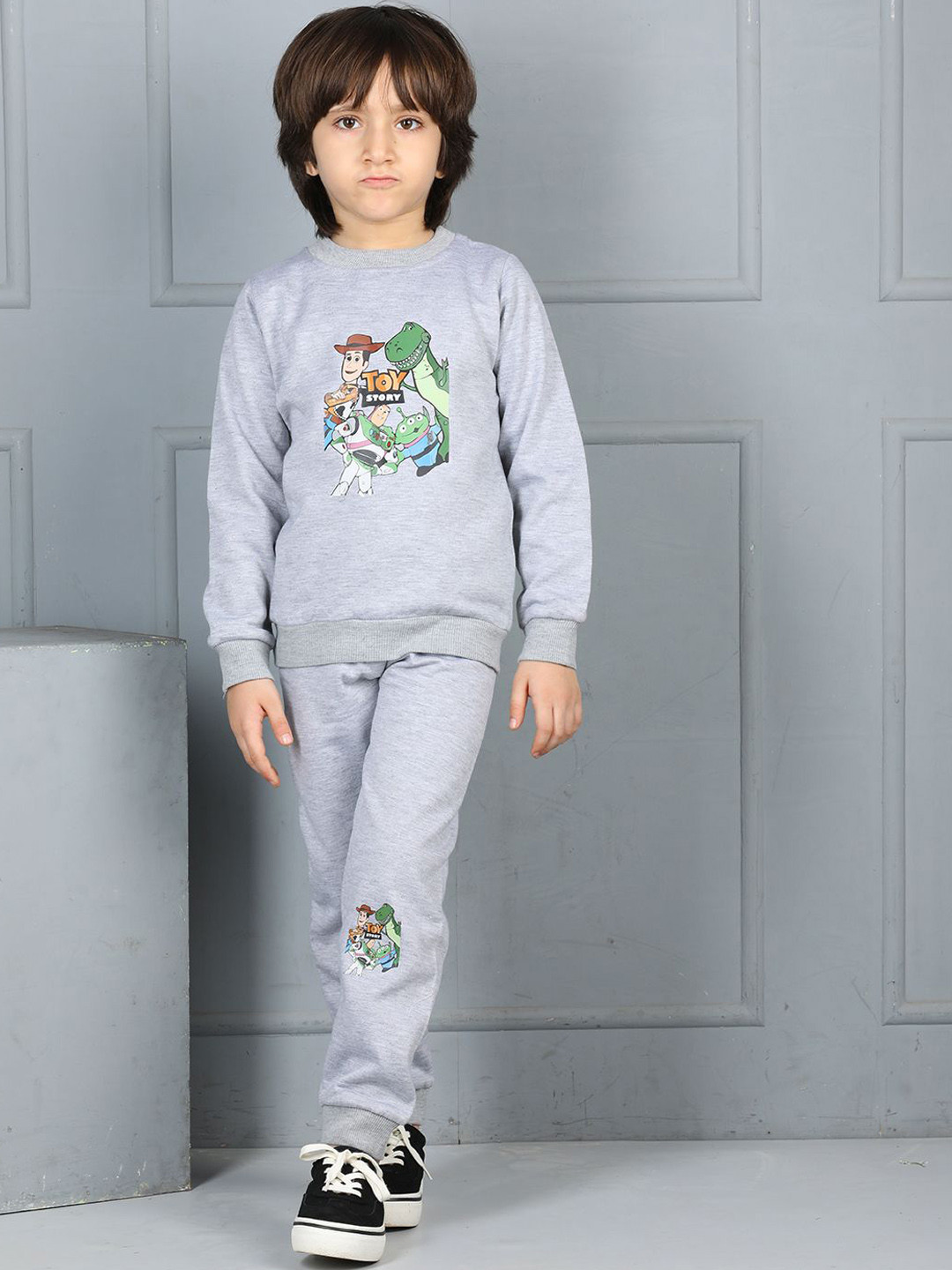 

Cutiekins Boys Graphic Printed Tracksuit, Grey