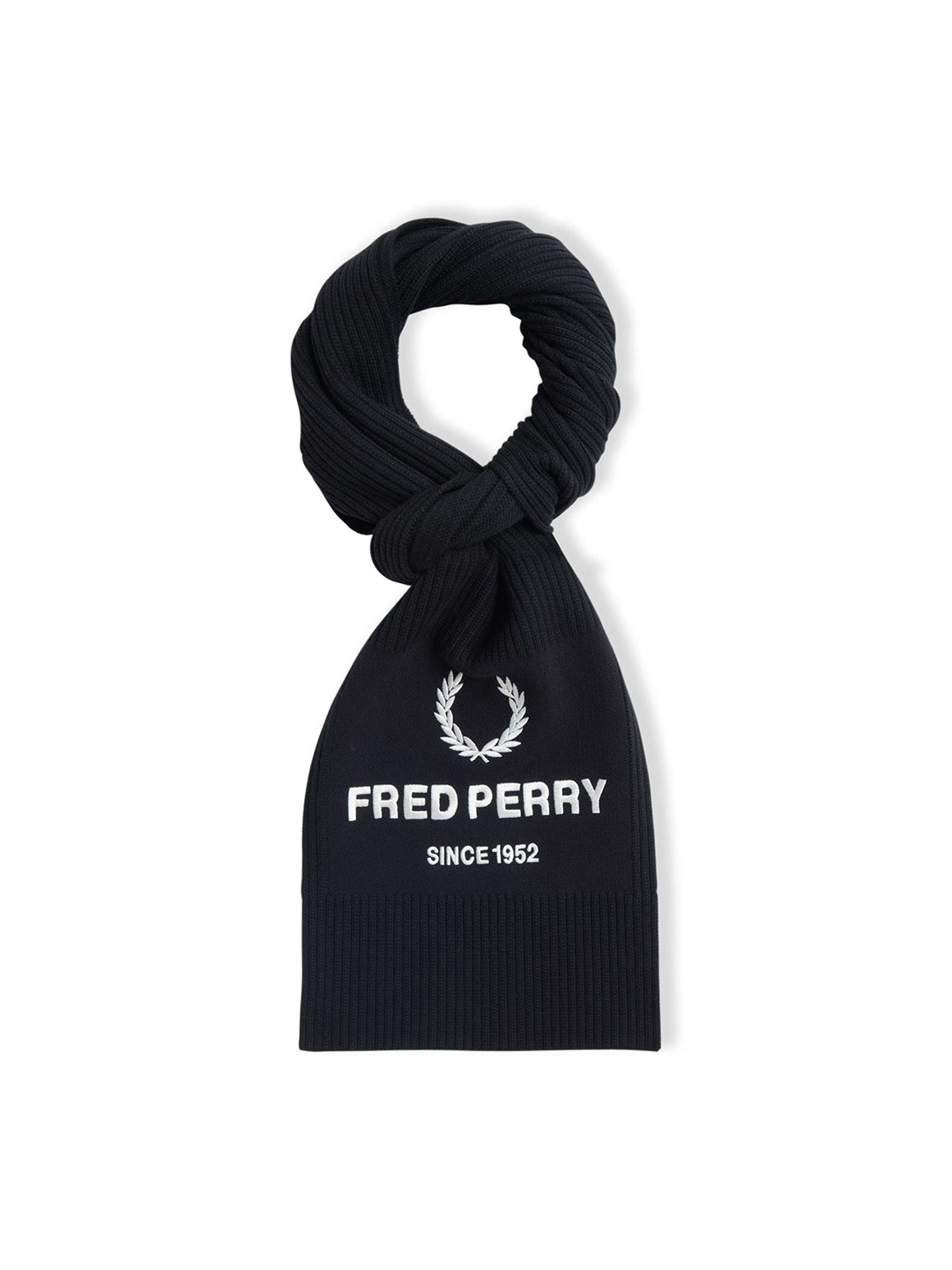 

Fred Perry Men Embroidered Scarf, Black