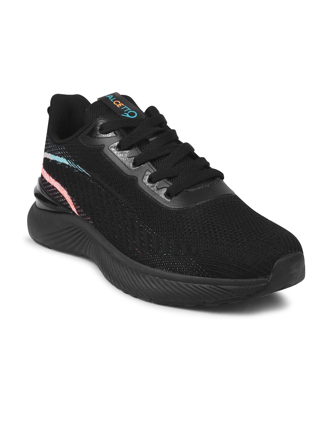 

Calcetto Men Mesh Running Non-Marking Shoes, Black