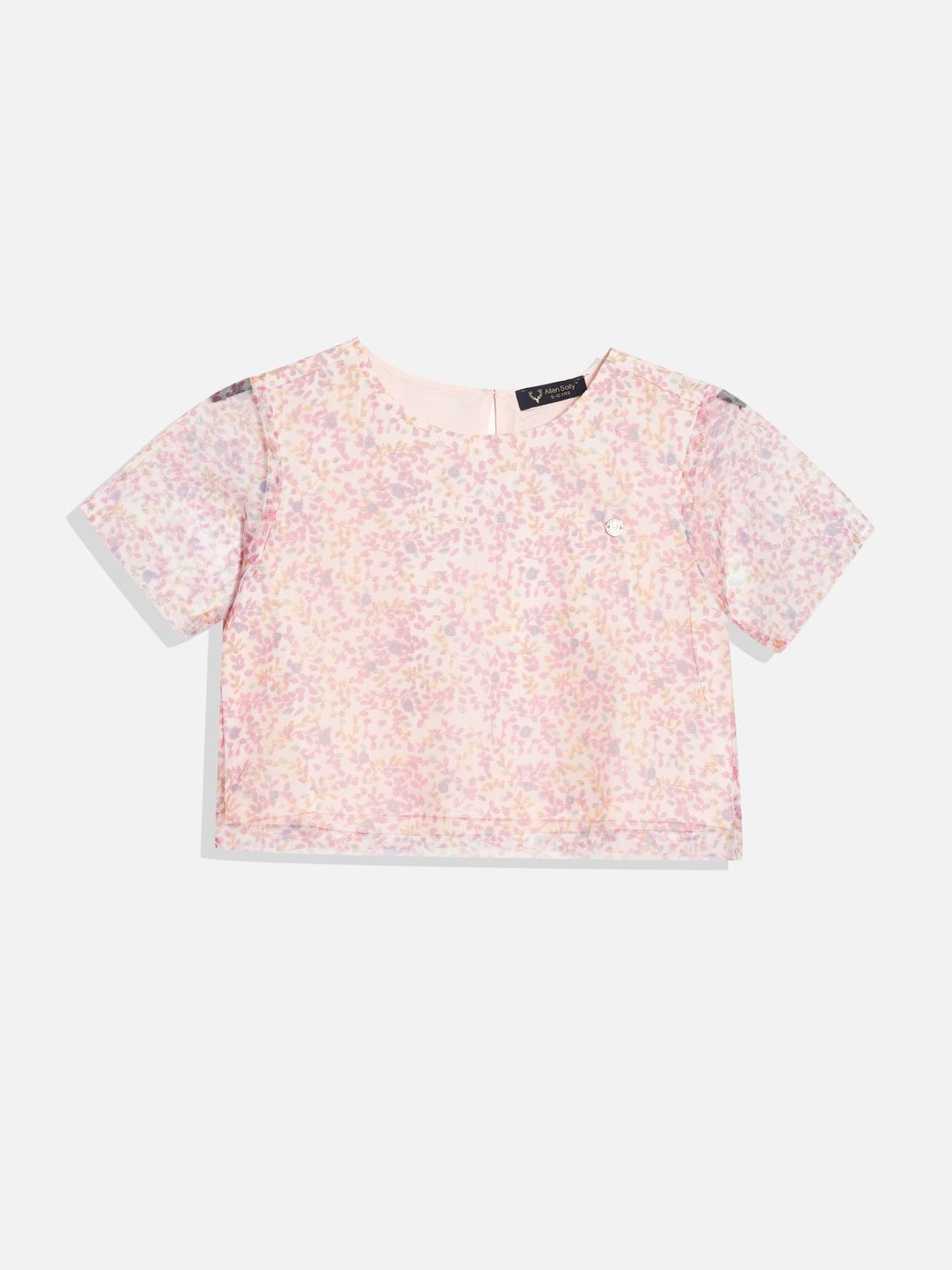 

Allen Solly Junior Girls Floral Printed Cotton Top, Pink