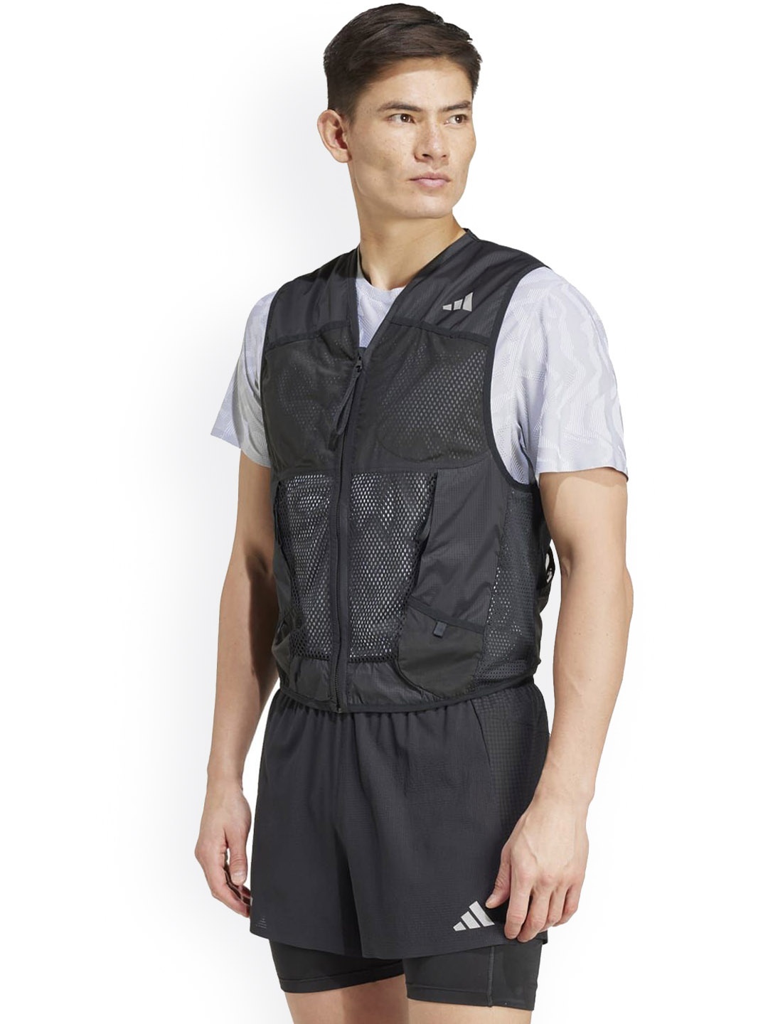 

ADIDAS ULT PKT Vest Sleeveless Jacket, Black