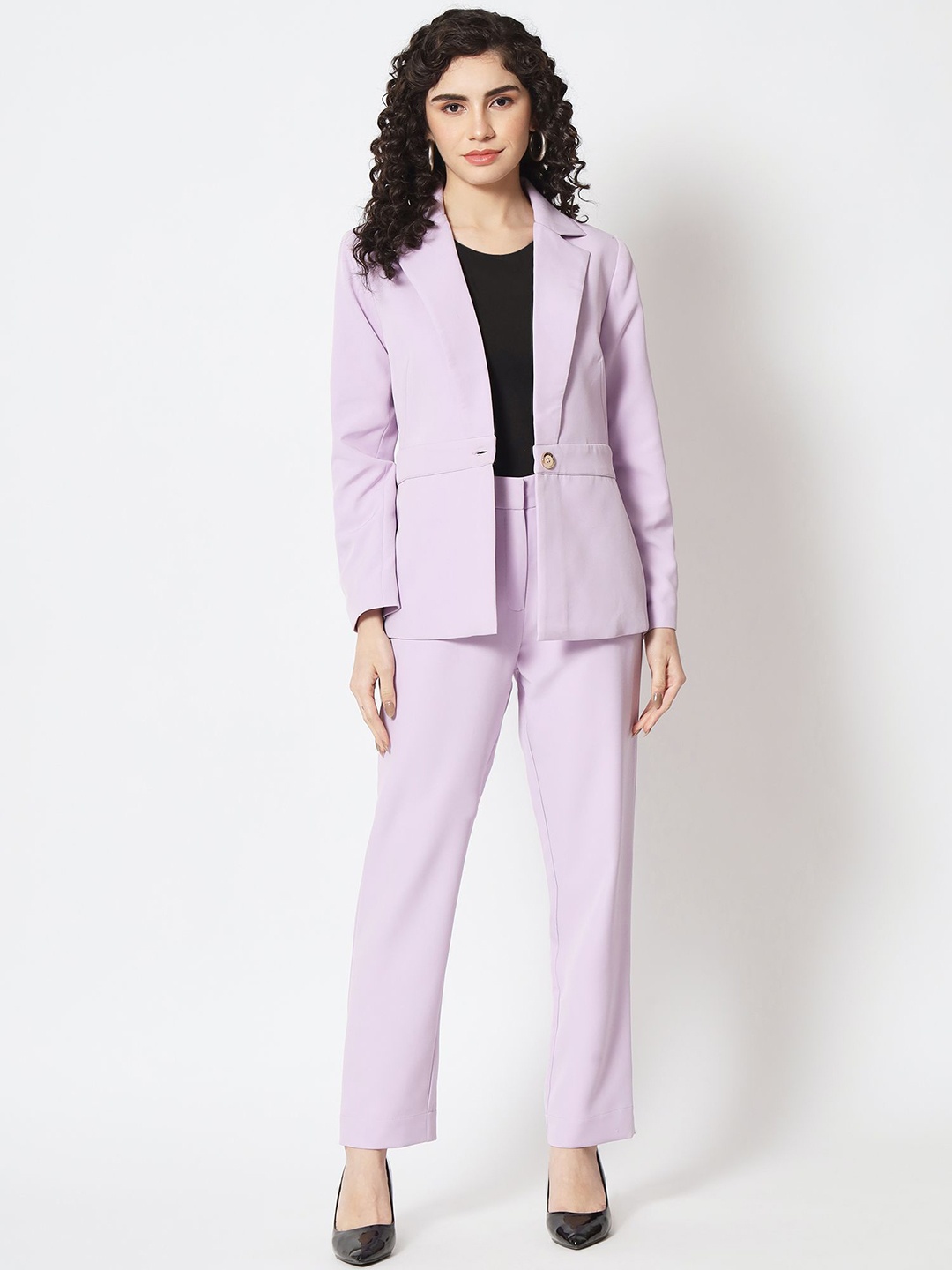 

Beatnik Single-Breasted Regular Fit Two-Piece Suit, Violet