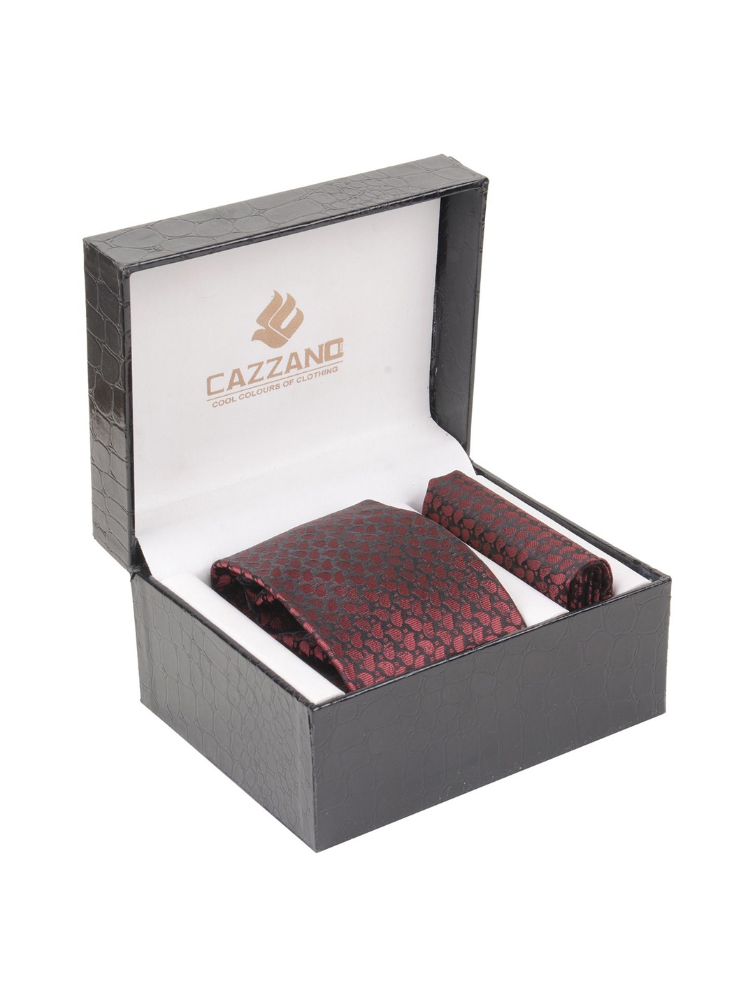 

Cazzano Men Accessory Gift Set of, Maroon