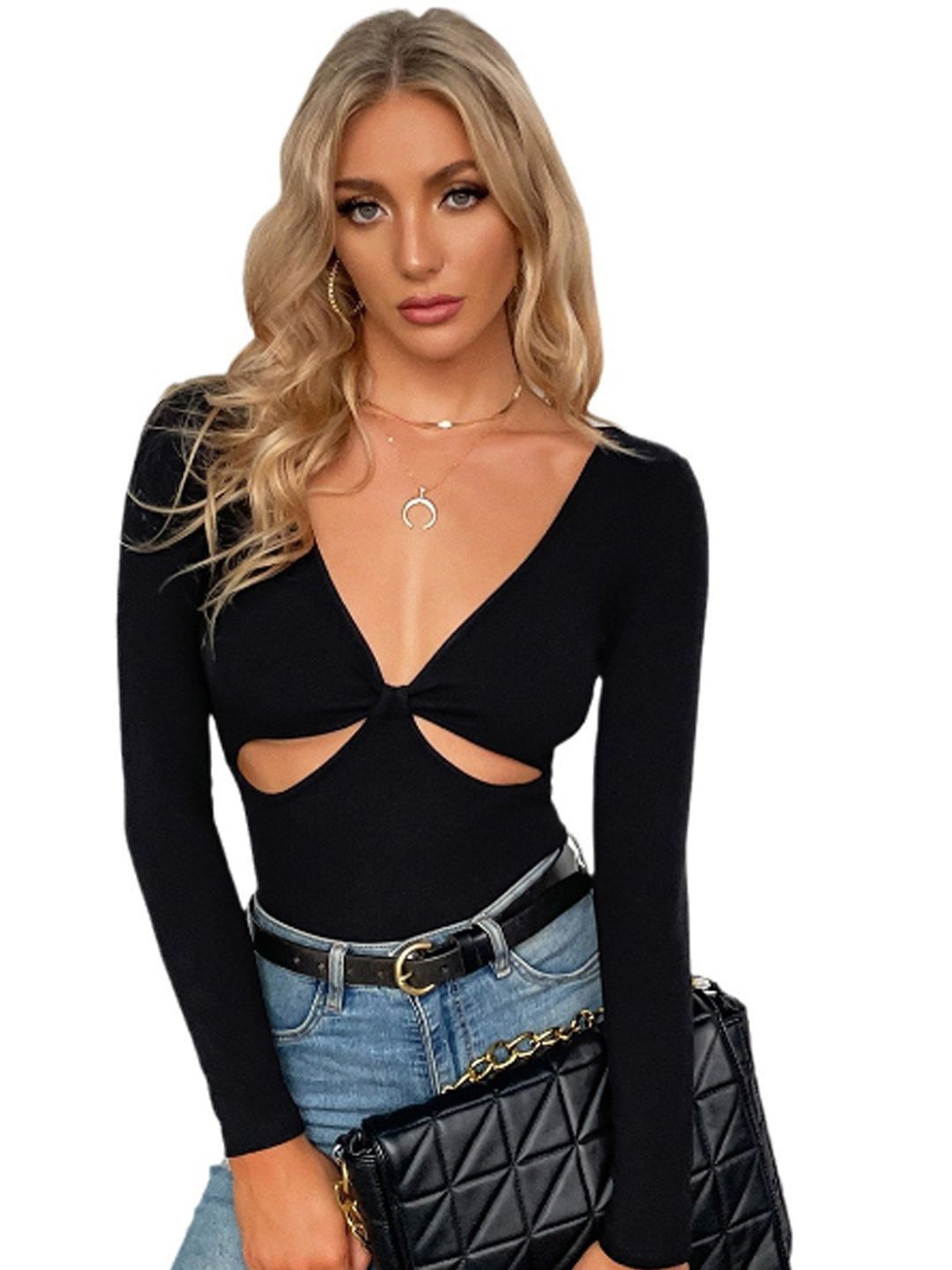 

StyleCast Women Crop Top, Black