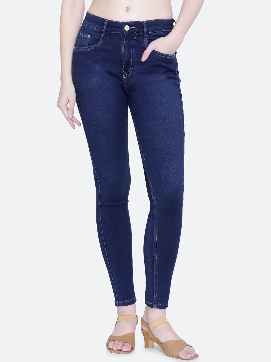 

FCK-3 Women Hottie High-Rise Stretchable Jeans, Blue