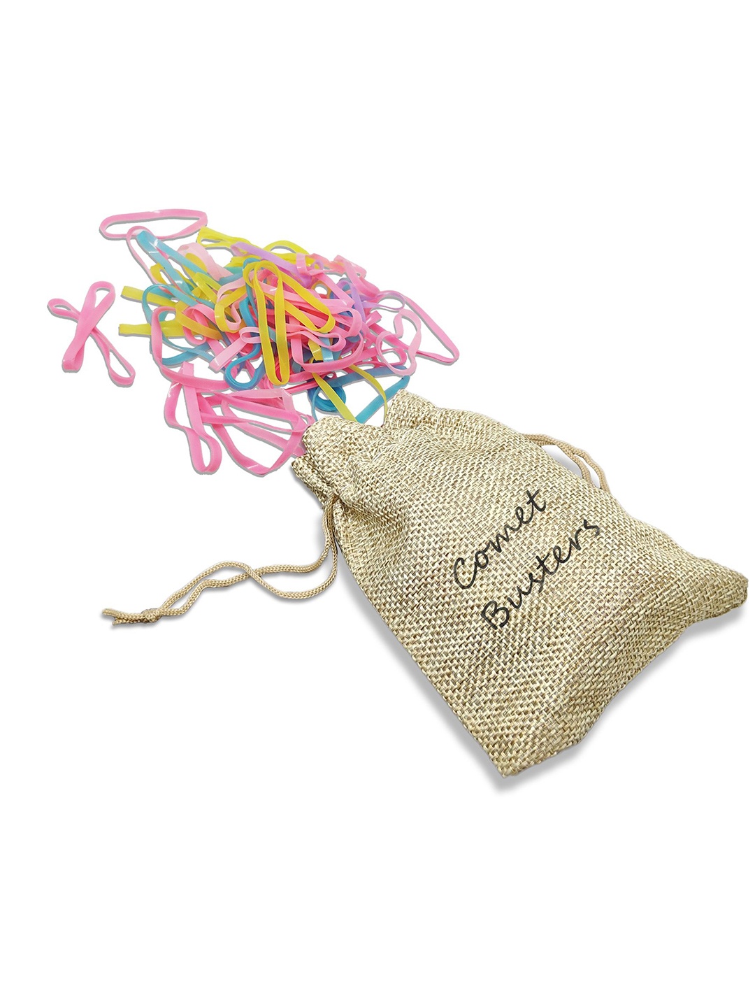 

Comet Busters Girls Hair Accessory Set Colorful Hair Ties, Pink