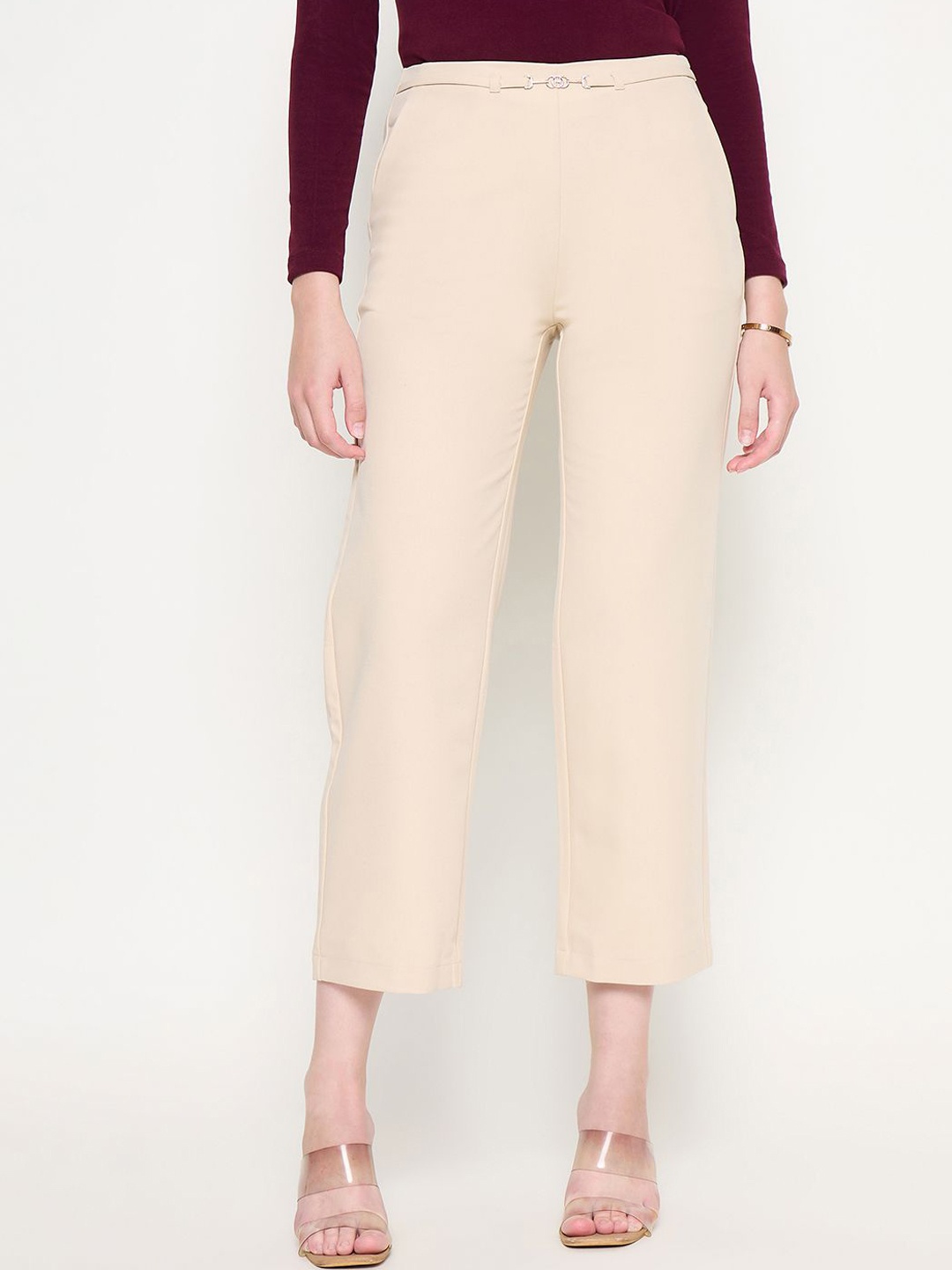 

Madame Women Trousers, Cream