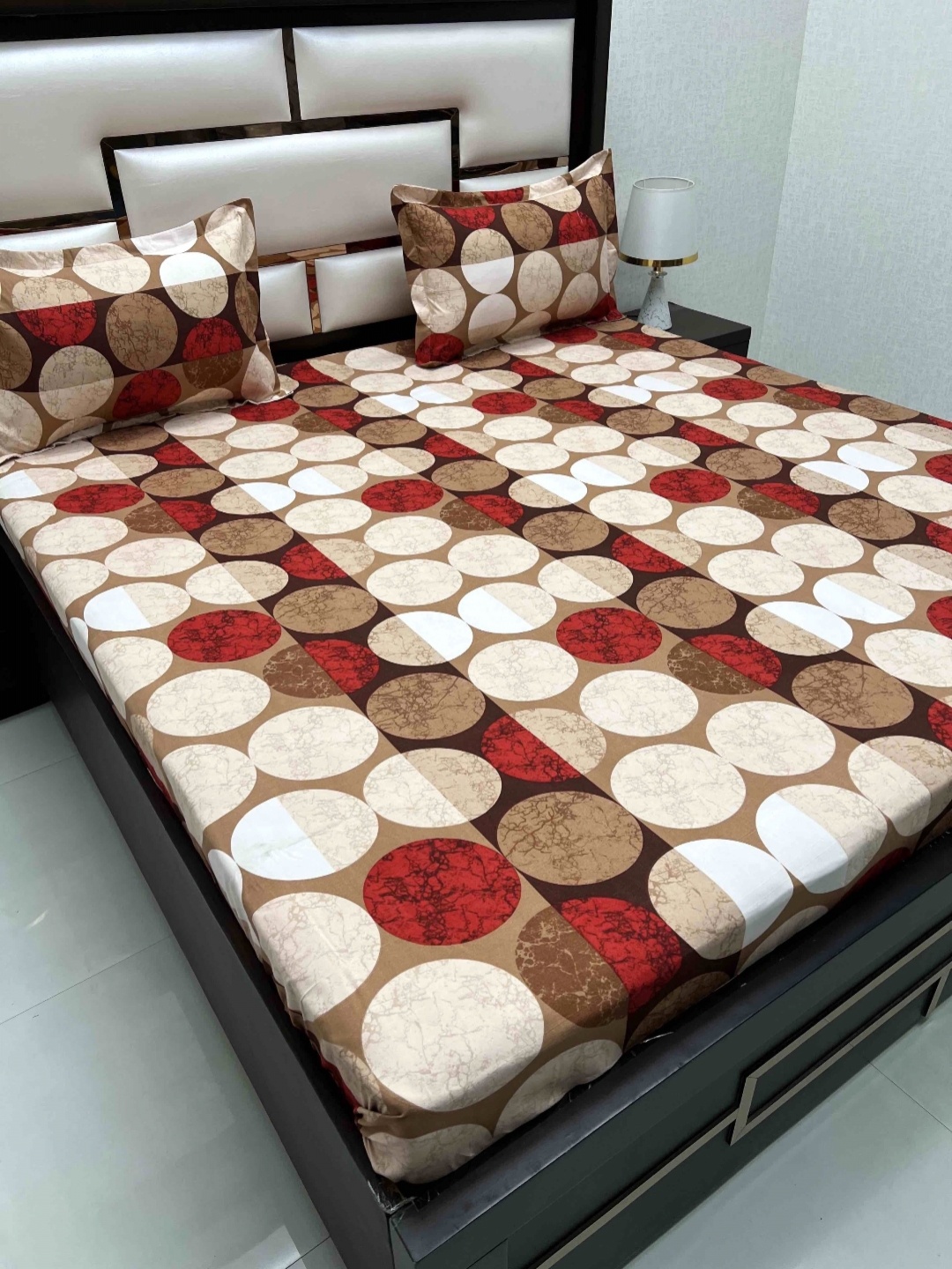 

Pure Decor Leisure Fur Beige Printed Microfiber 260 TC King Bedsheet Set 2.75 x 2.74 m