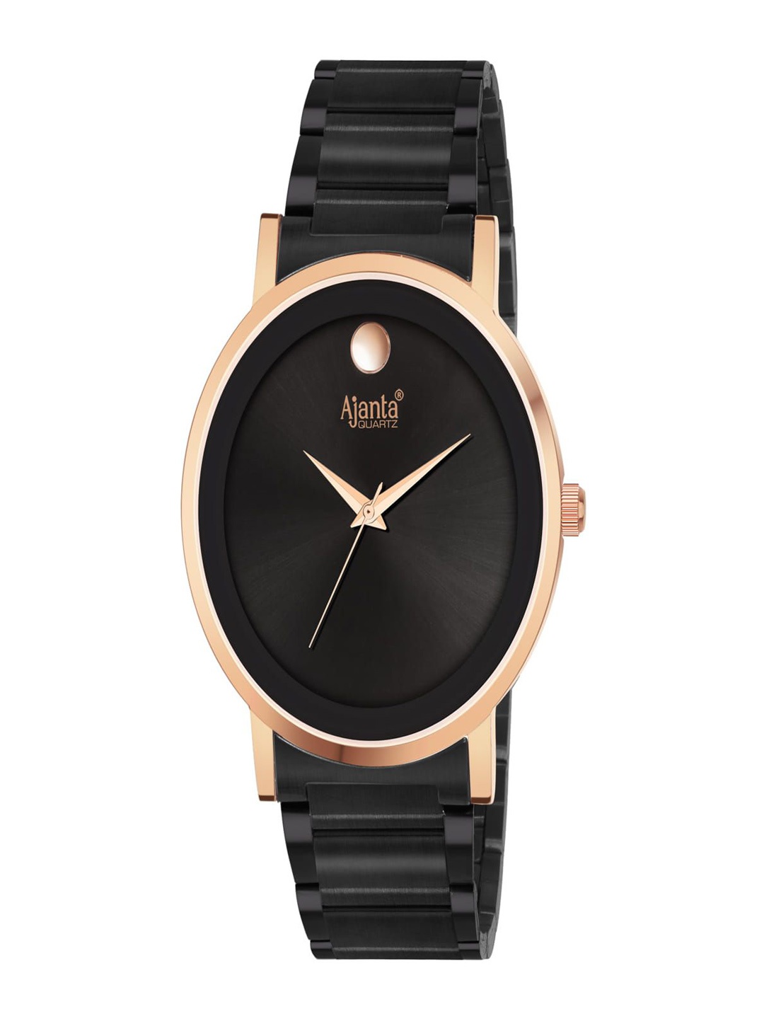 

Ajanta Quartz Men Dial & Stainless Steel Straps Analogue Watch AWC122ESG 2, Black