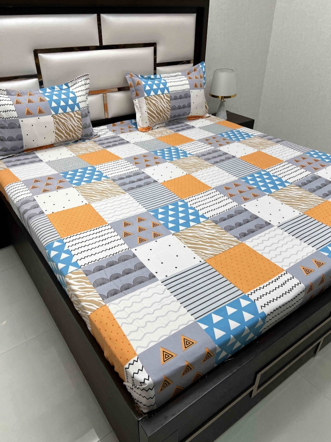 

Pure Decor King Size Double Bed Bedsheet With 2 Pillow Covers 2.74 m x 2.74 m, White