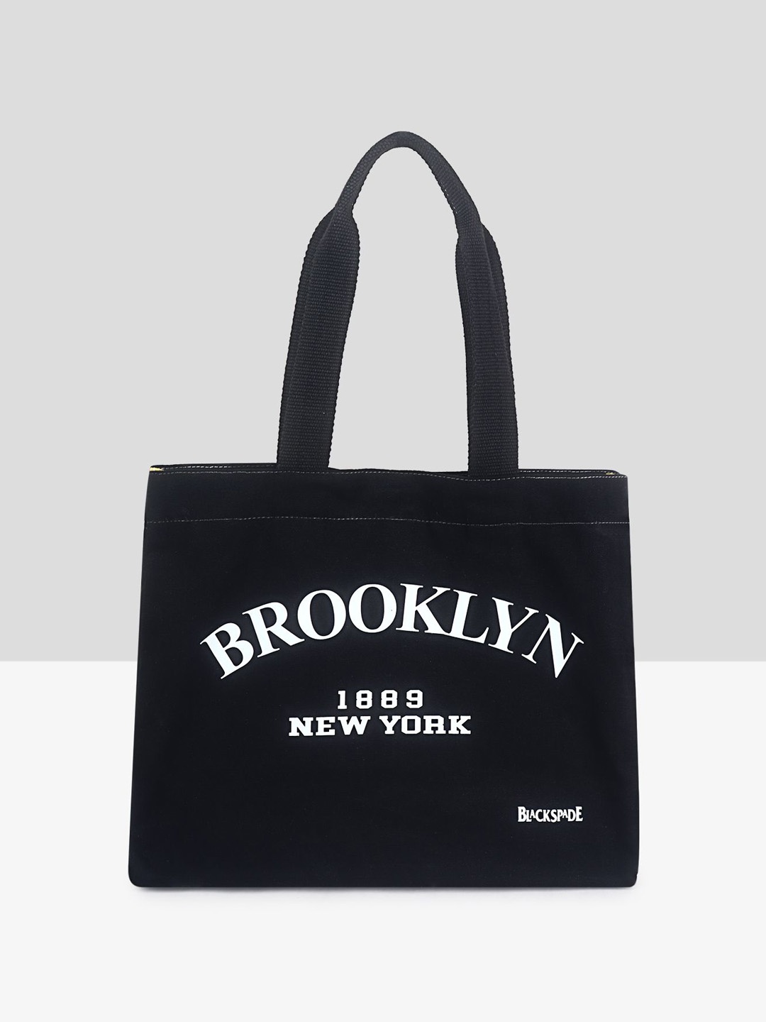 

Black Spade Women Typography Printed Shopper Tote Bag
