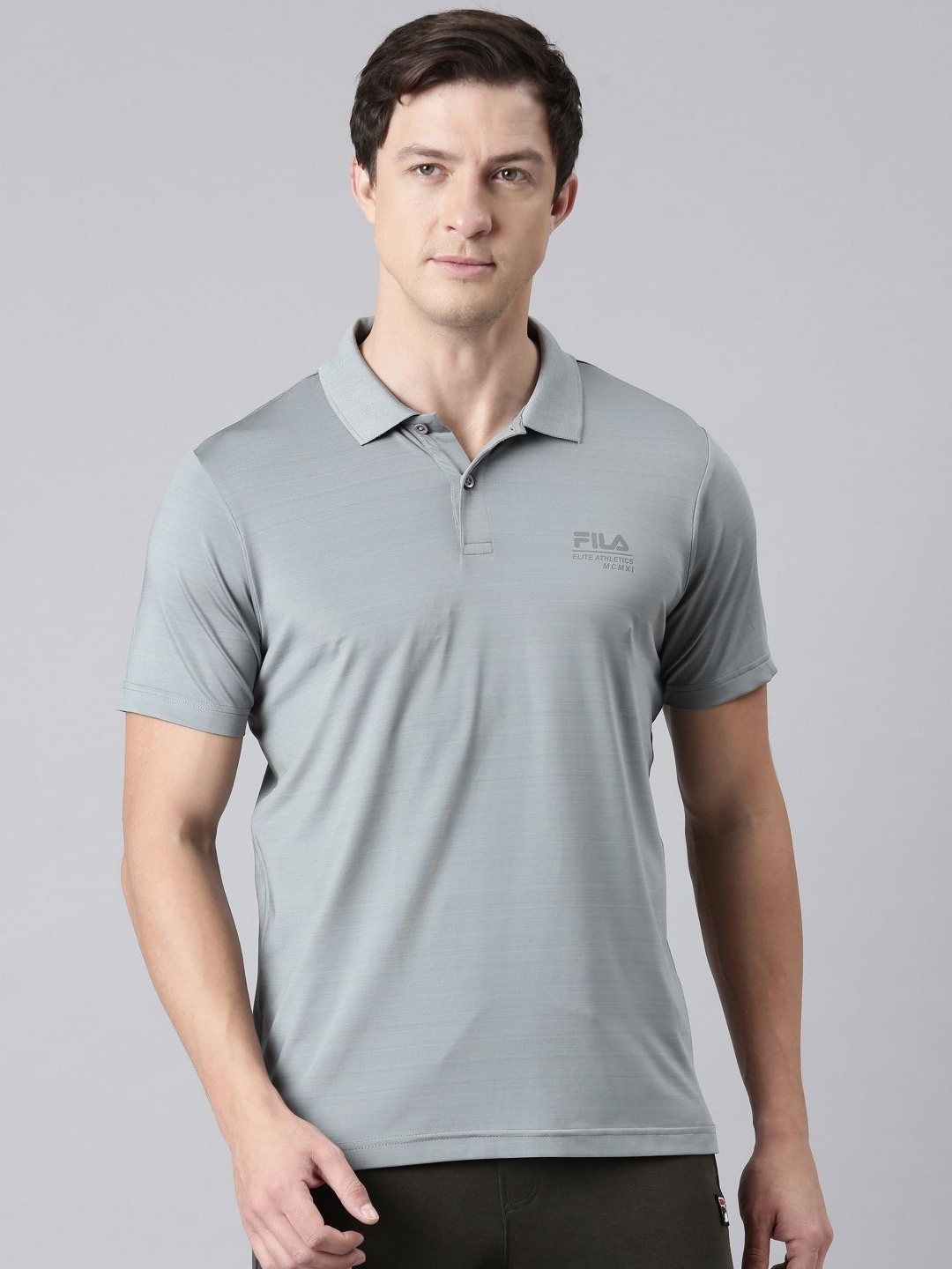 

FILA Men Polo Collar T-shirt, Lime green
