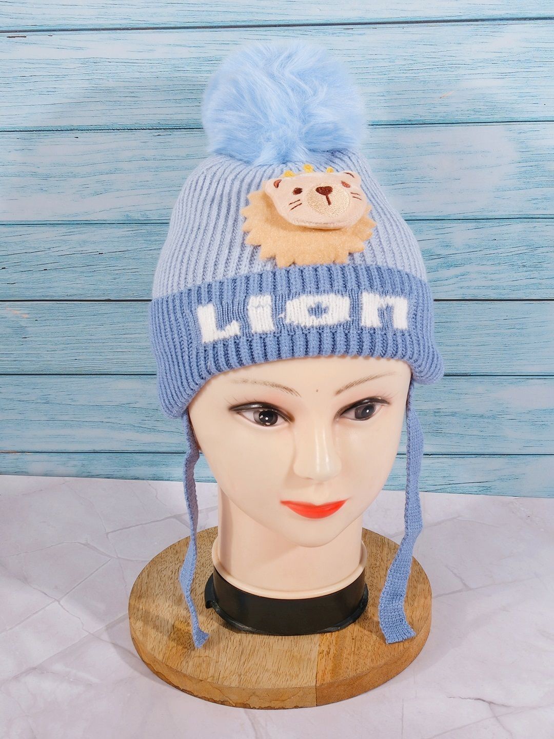 

DukieKooky Kids Woollen Beanie, Blue