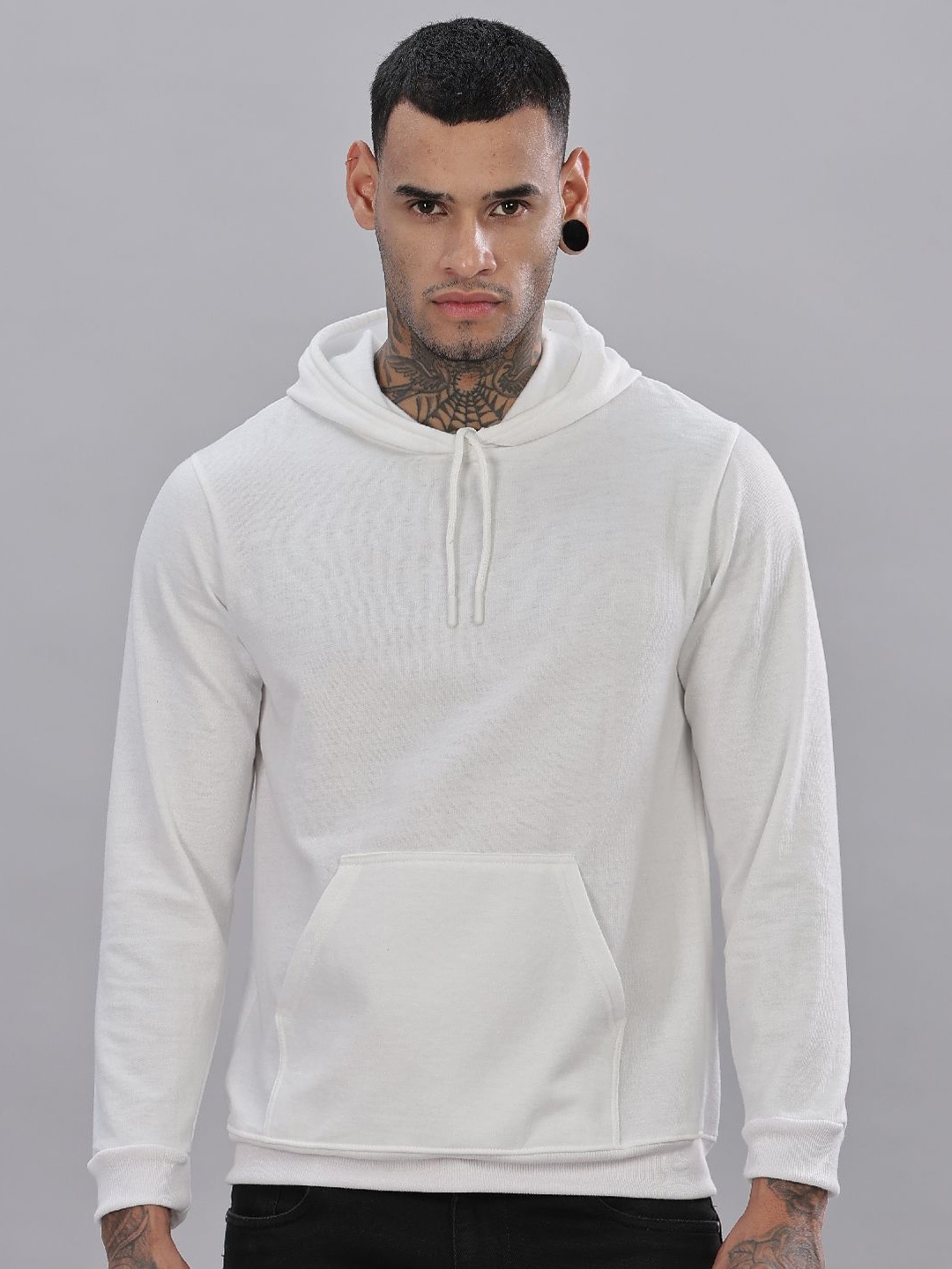 

STI Men Pullover Hooded Sweatshirt, White