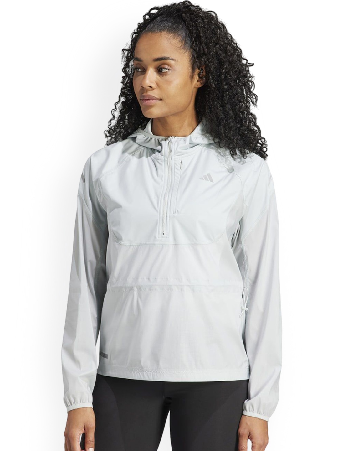 

ADIDAS Ultimate Logo Printed Hooded Jacket, Grey