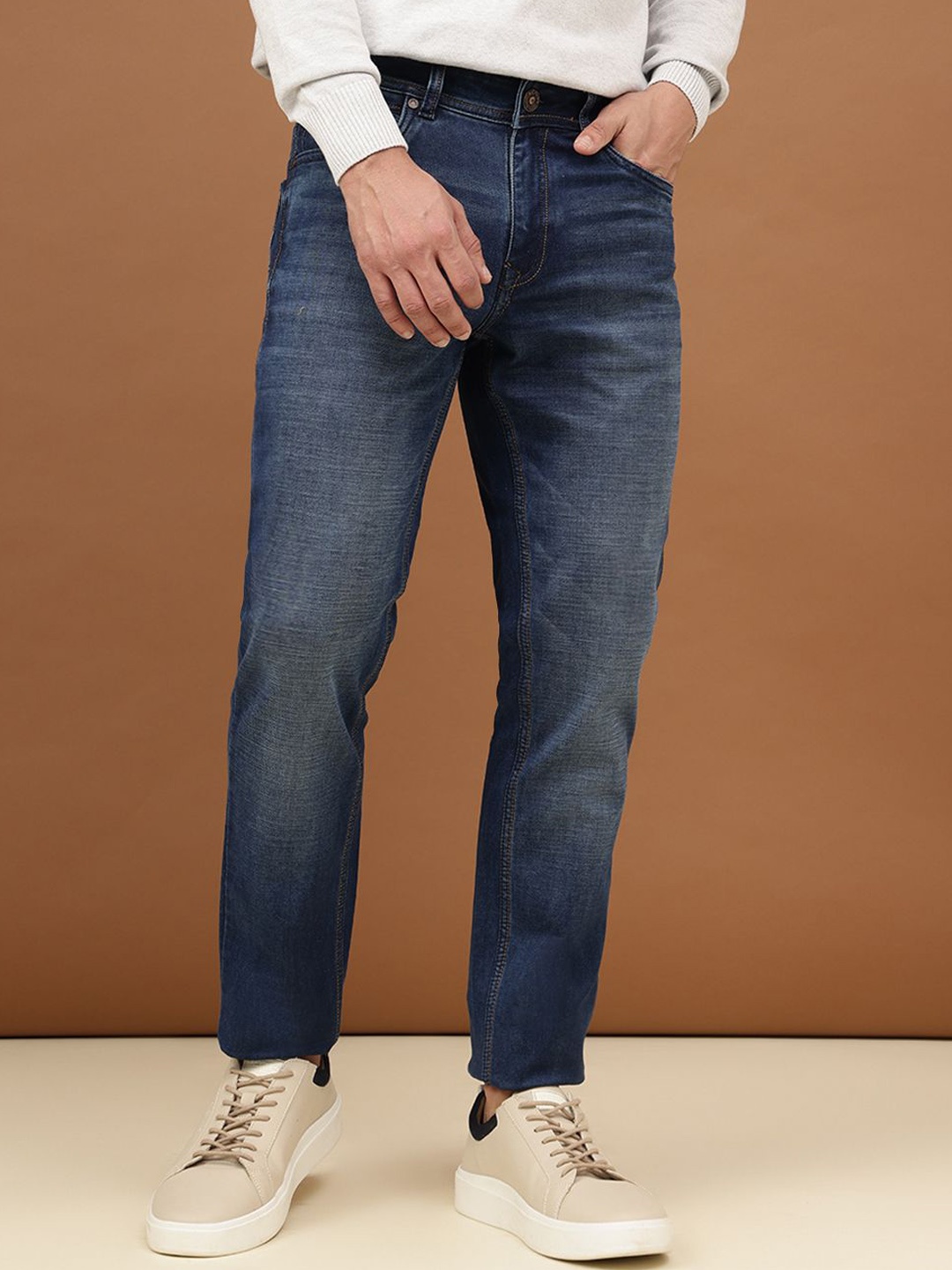 

Richlook Men Smart Stretchable Slim Fit Jeans, Blue