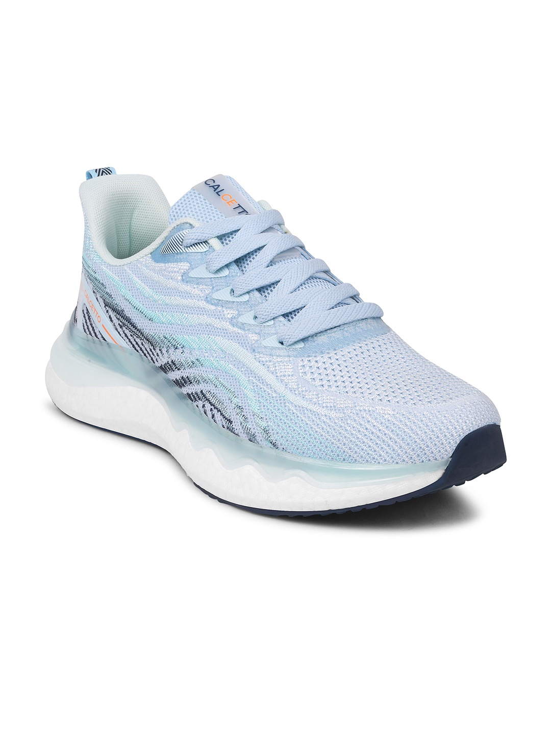 

Calcetto Men Lace-Ups Running Non-Marking Shoes, Blue