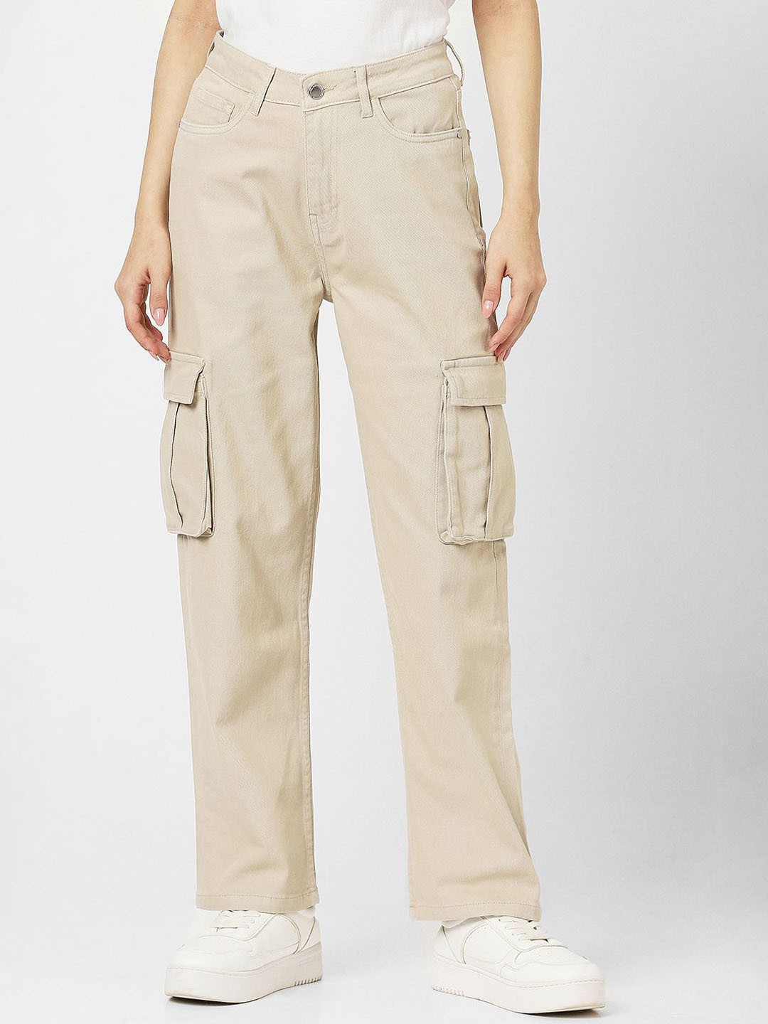 

Van Heusen Woman Women Relaxed Fit Clean Look Jeans, Beige