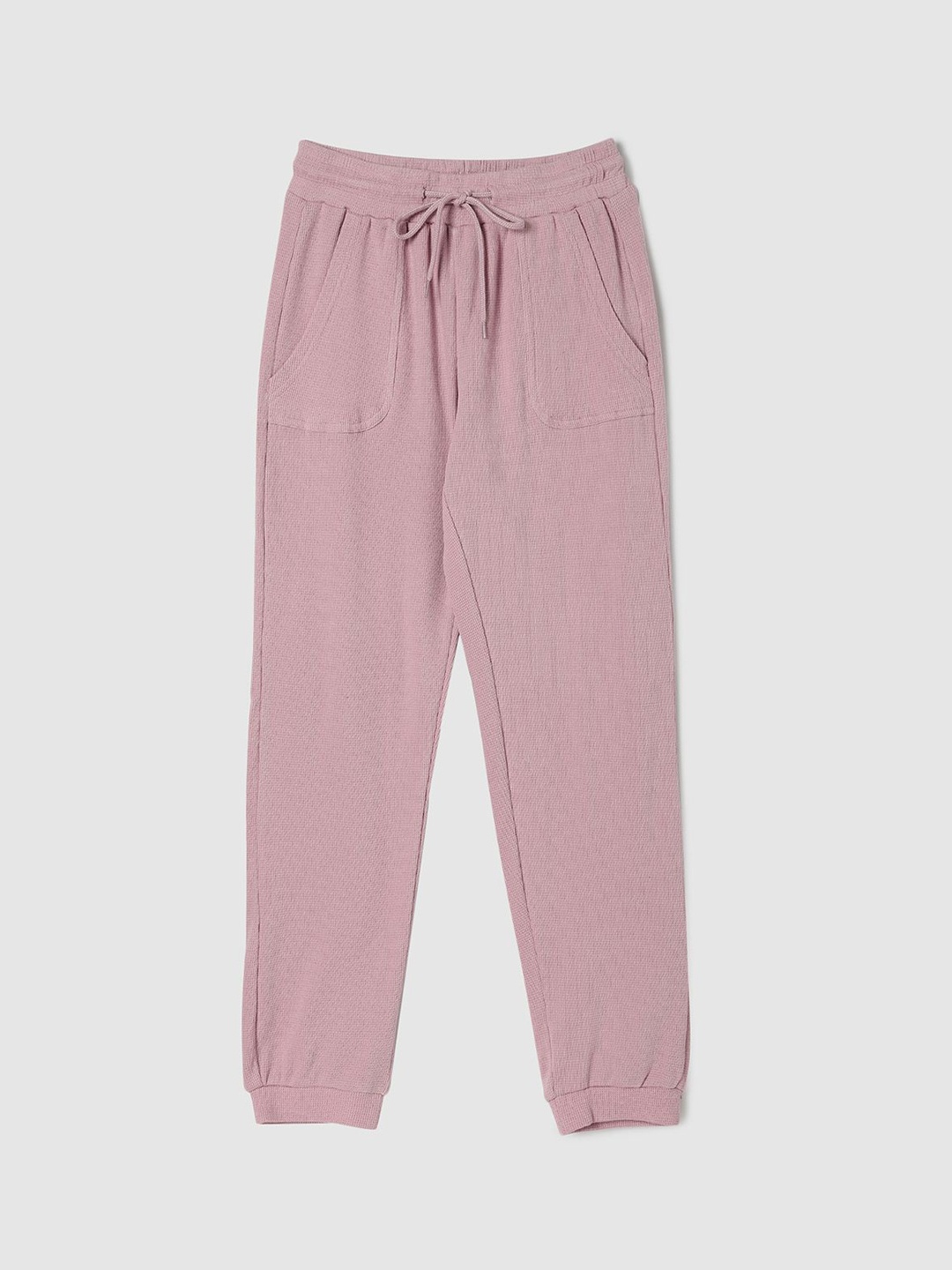 

max Girls Regular Fit Mid-Rise Cotton Joggers, Pink