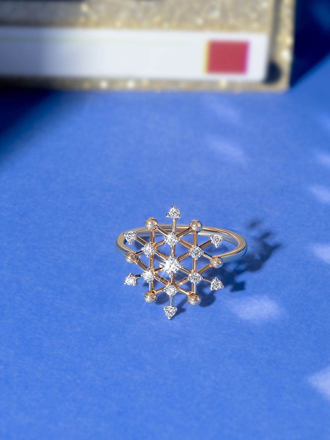 

Mia by Tanishq 14 KT Diamond Finger Ring, Rose gold