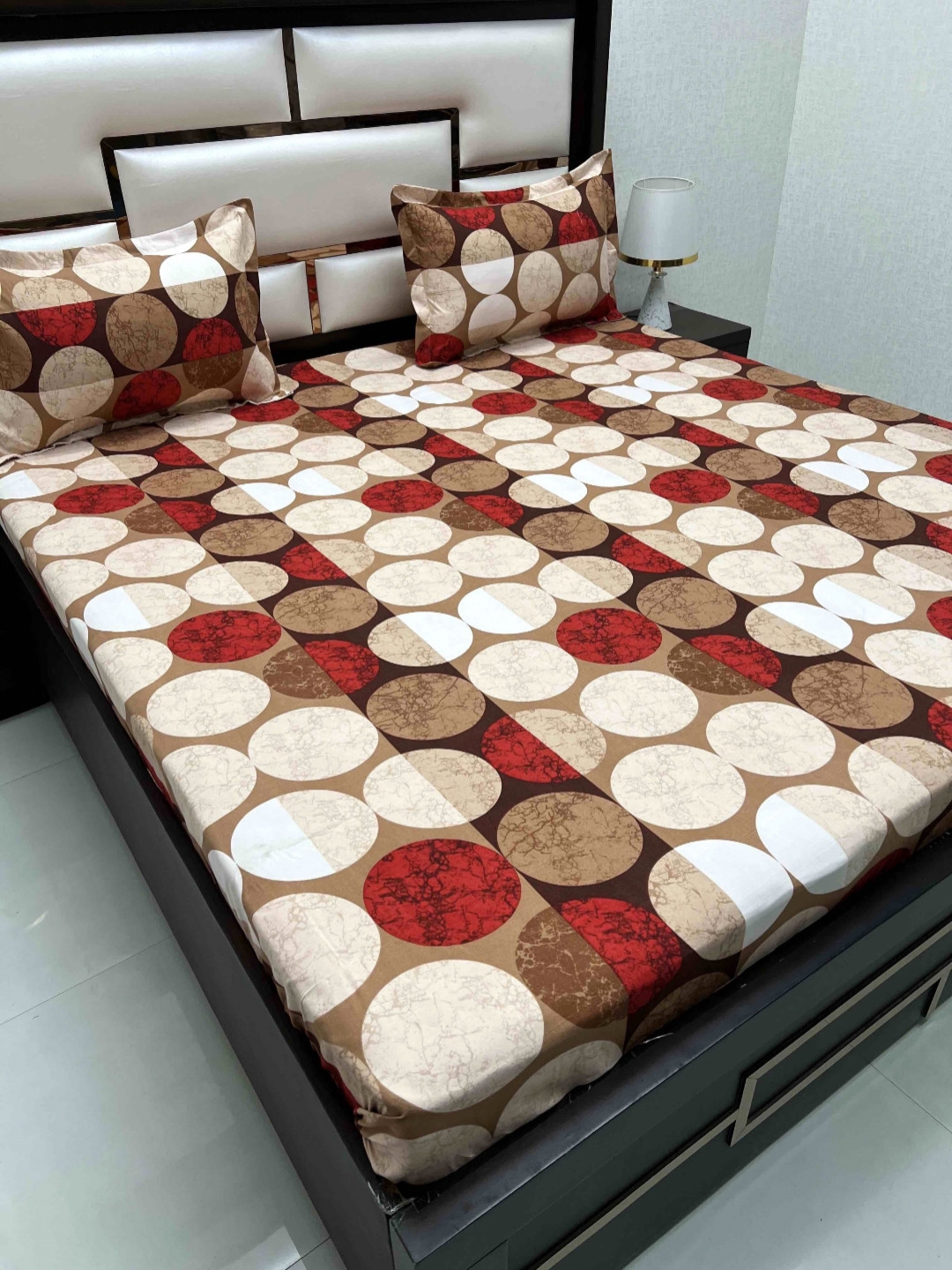 

Pure Decor Leisure Fur Beige Printed Microfiber 250 TC King Bedsheet Set 2.74 x 2.74 m