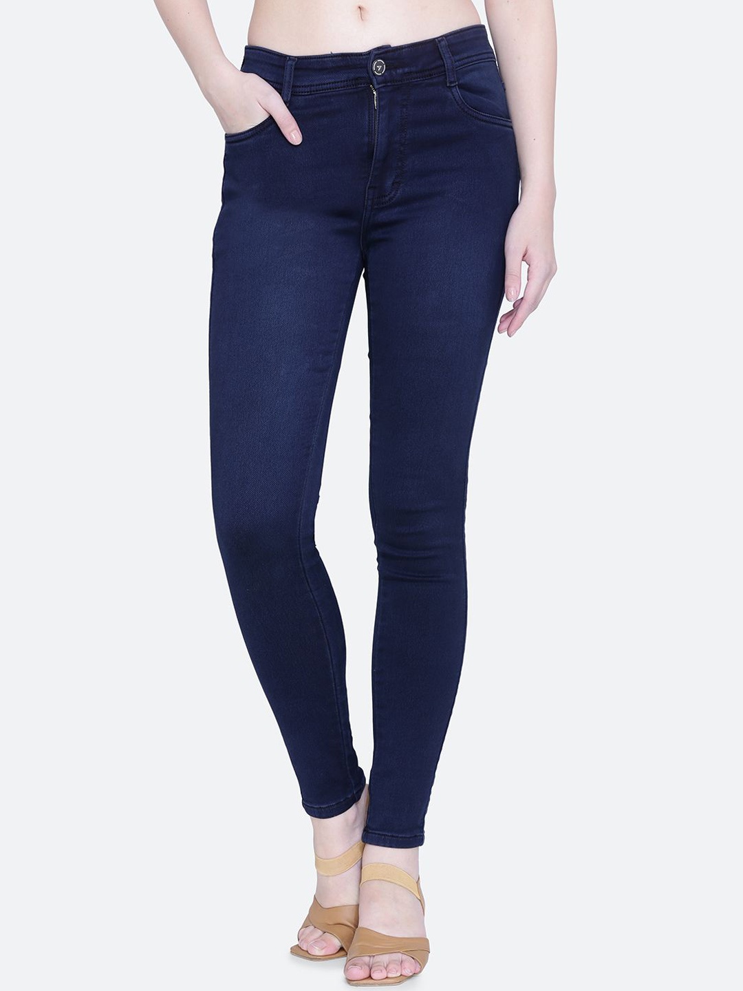 

FCK-3 Women Slim Fit Hottie High-Rise Stretchable Jeans, Blue