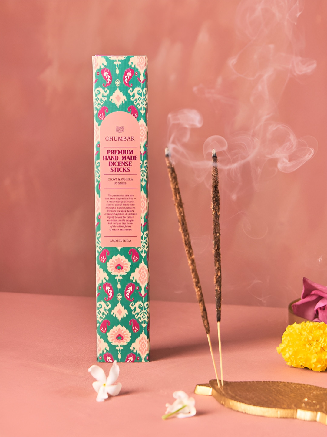 

Chumbak Brown 35 Pieces Clove & Vanilla Incense Sticks